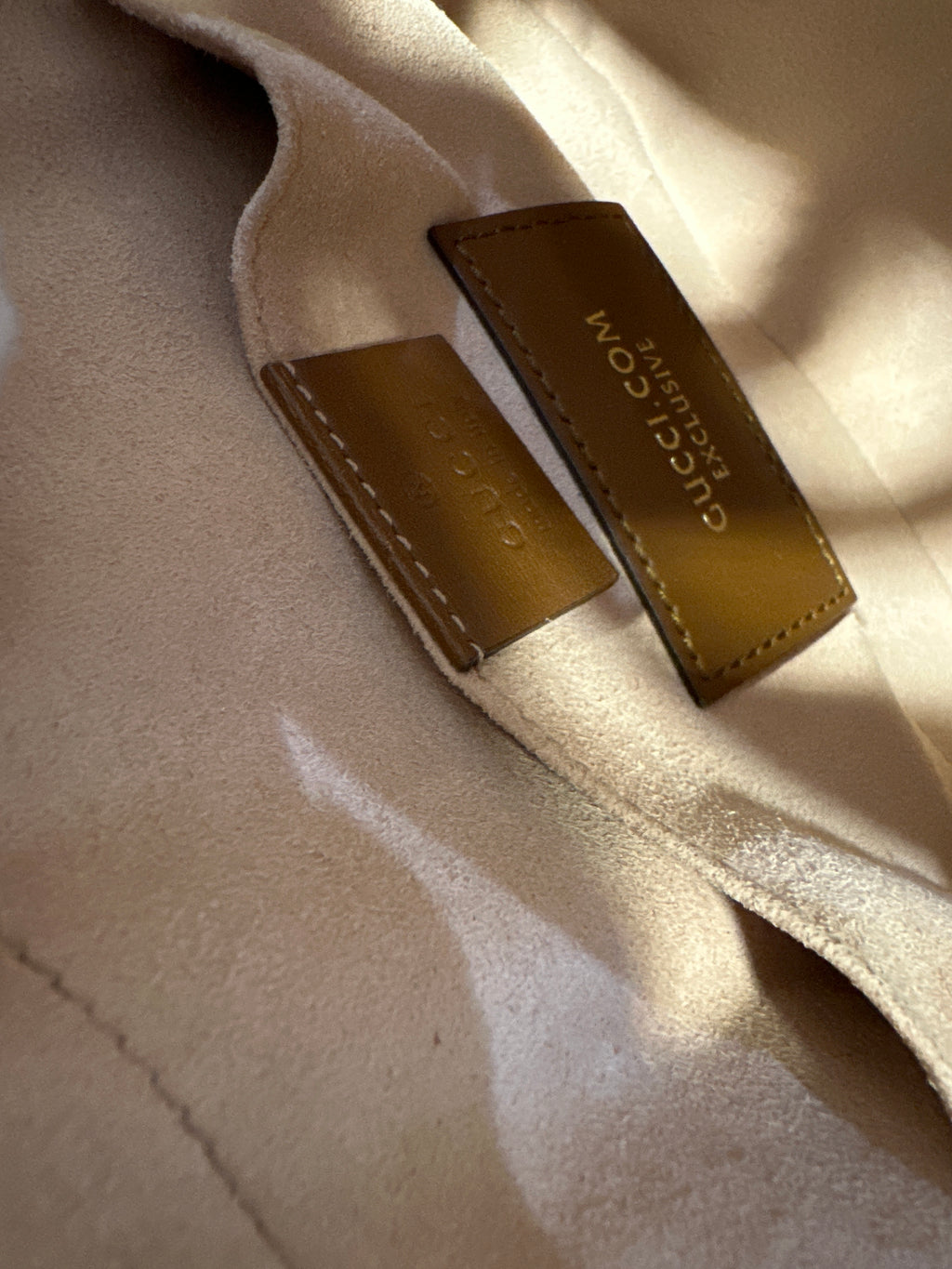 Gucci Supreme Monogram Floral Garden Embroidered Mini Chain Shoulder Bag Beige Tuscany with COA