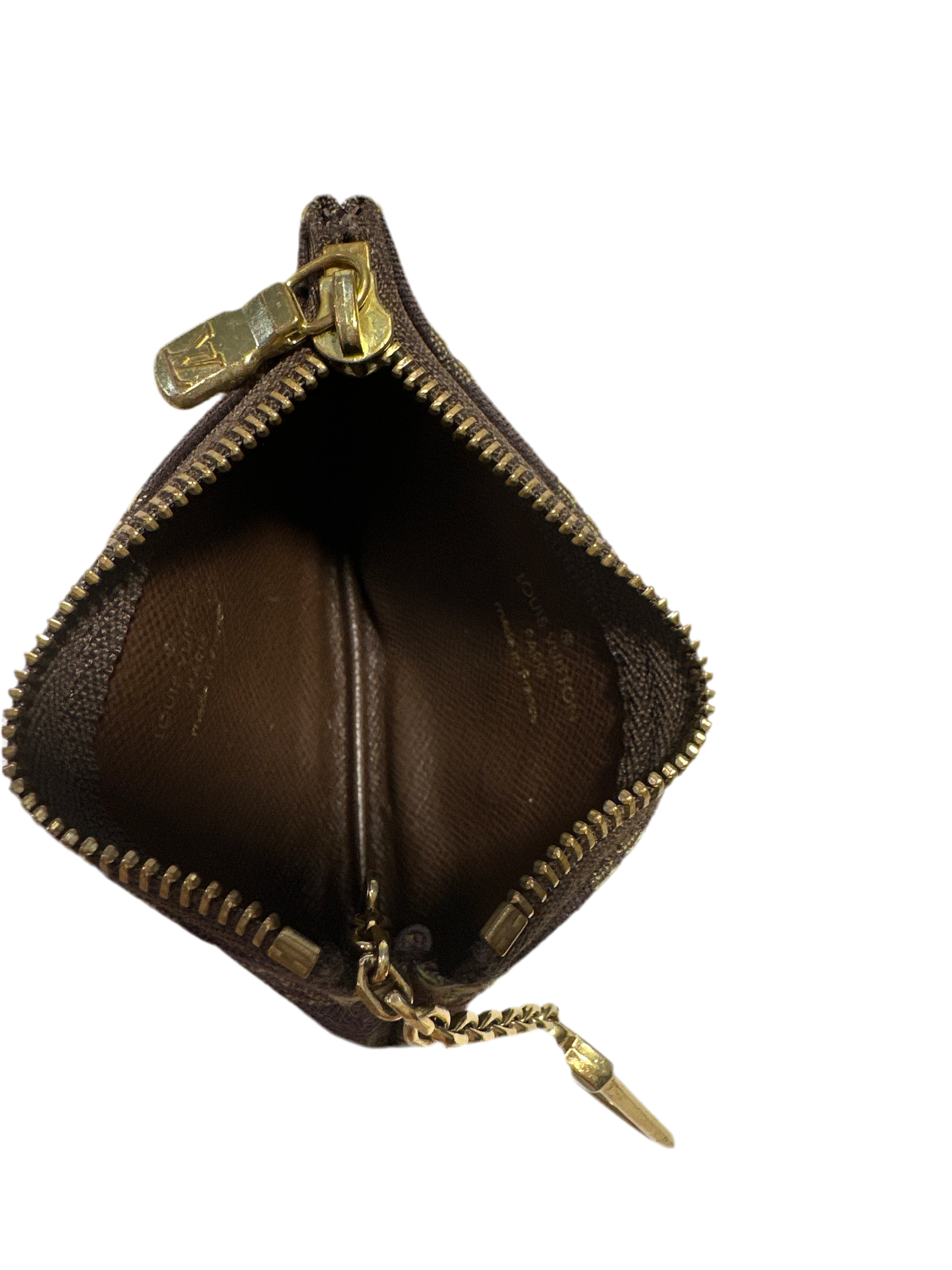 Louis Vuitton Vintage Mini Lin Monogram Key Cles Chain Pouch