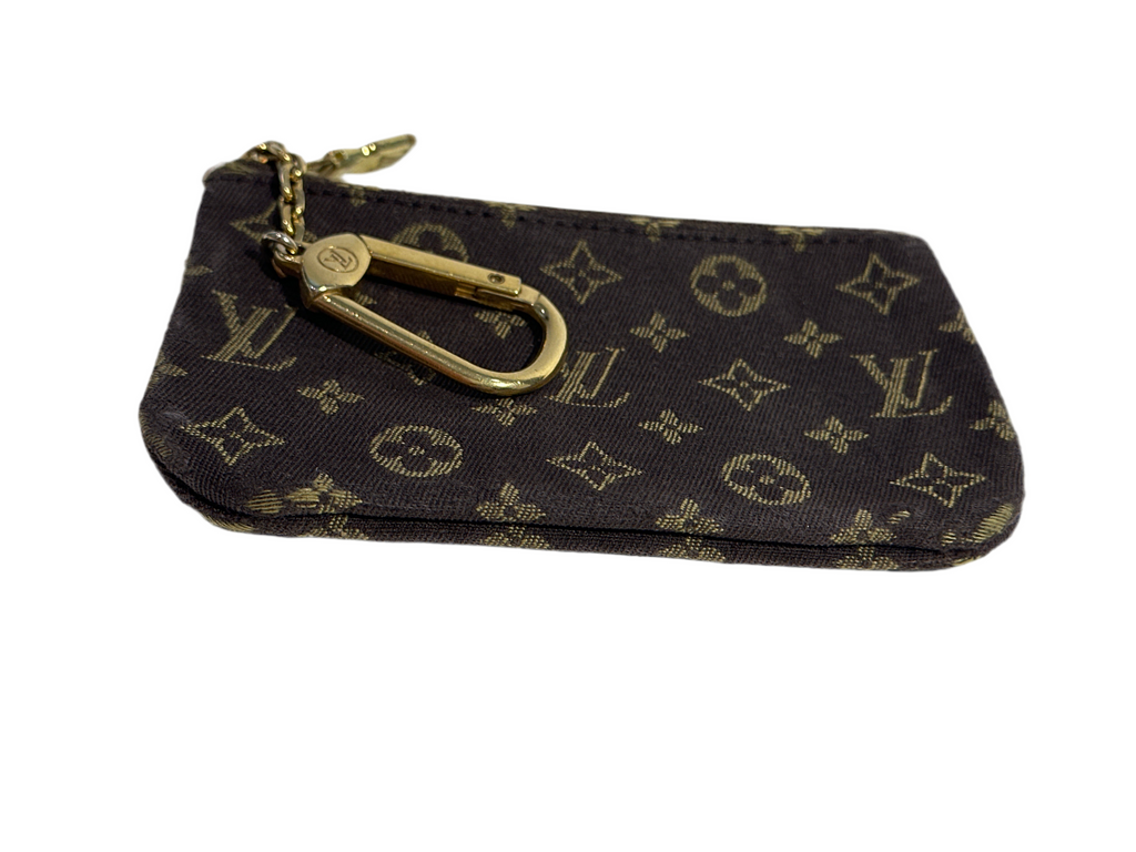 Louis Vuitton Vintage Mini Lin Monogram Key Cles Chain Pouch