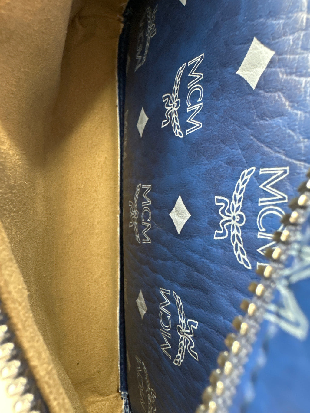 MCM Stark Side Studs Backpack In Visetos