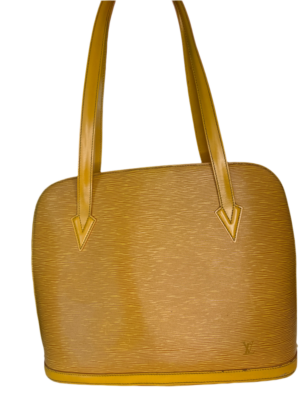 Vintage Louis Vuitton Epi shoulder bag comes with COA