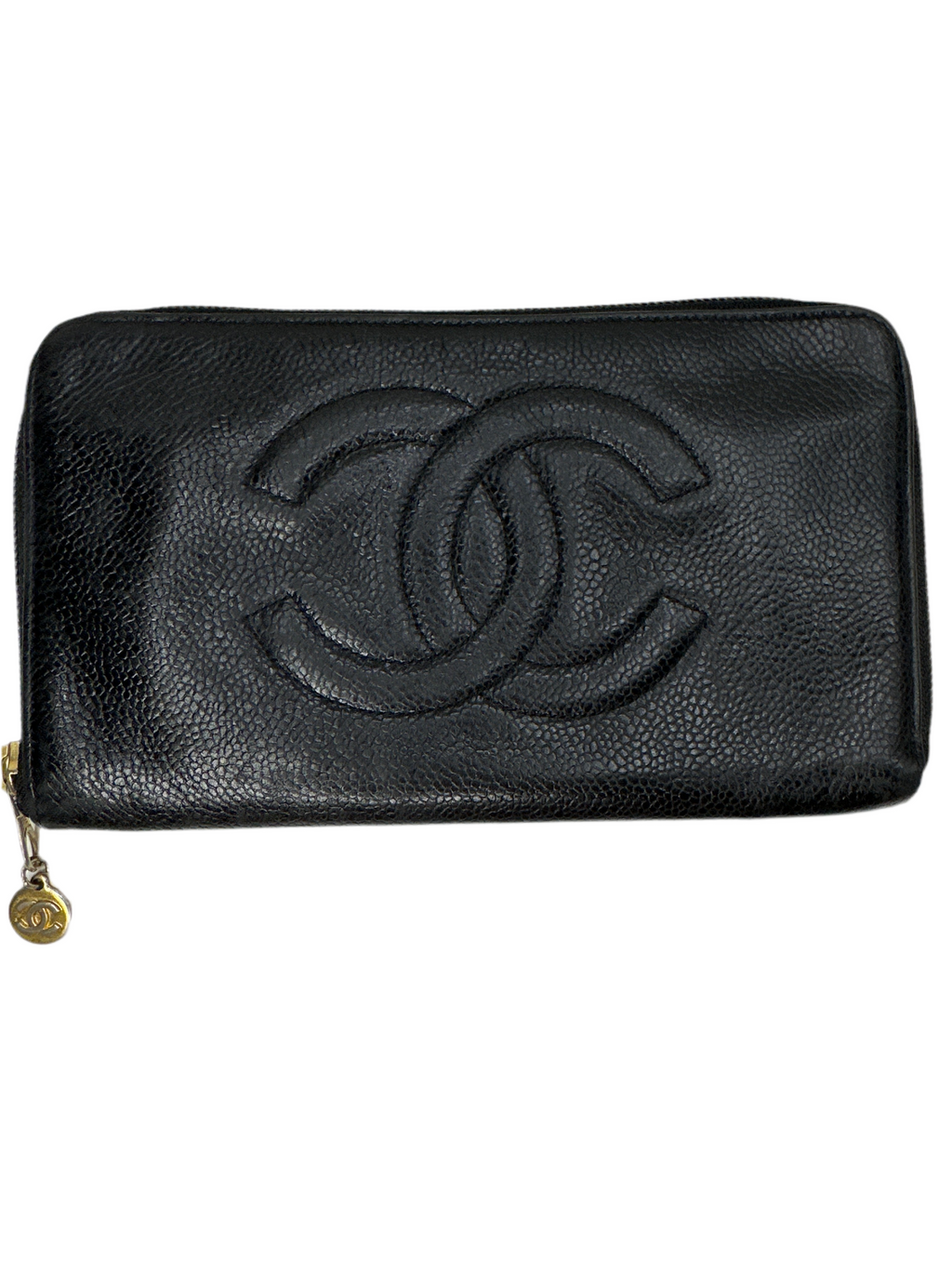 Vintage Chanel CC Wallet zip around