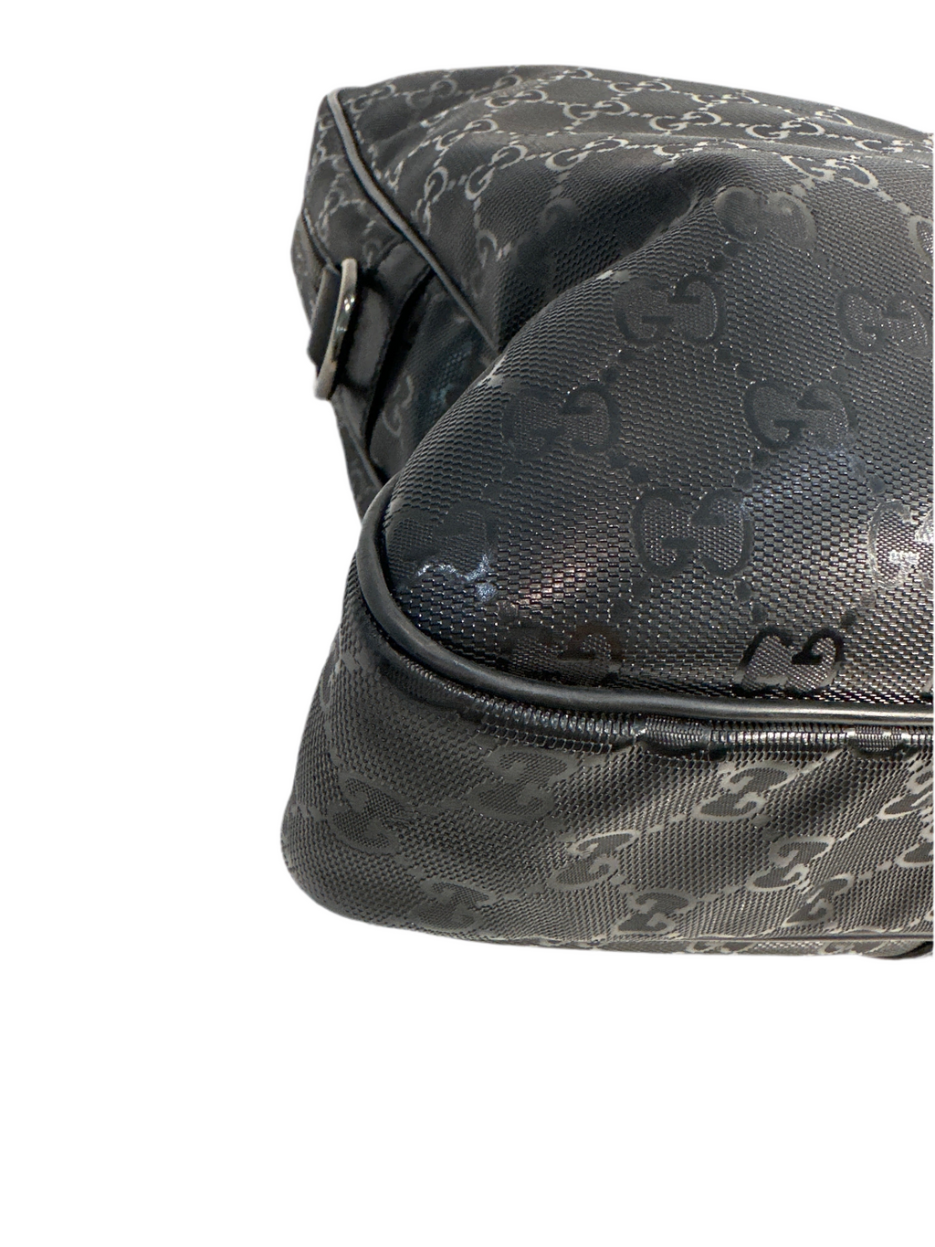 Gucci Embossed GG Briefcase Black PVC business Laptop bag