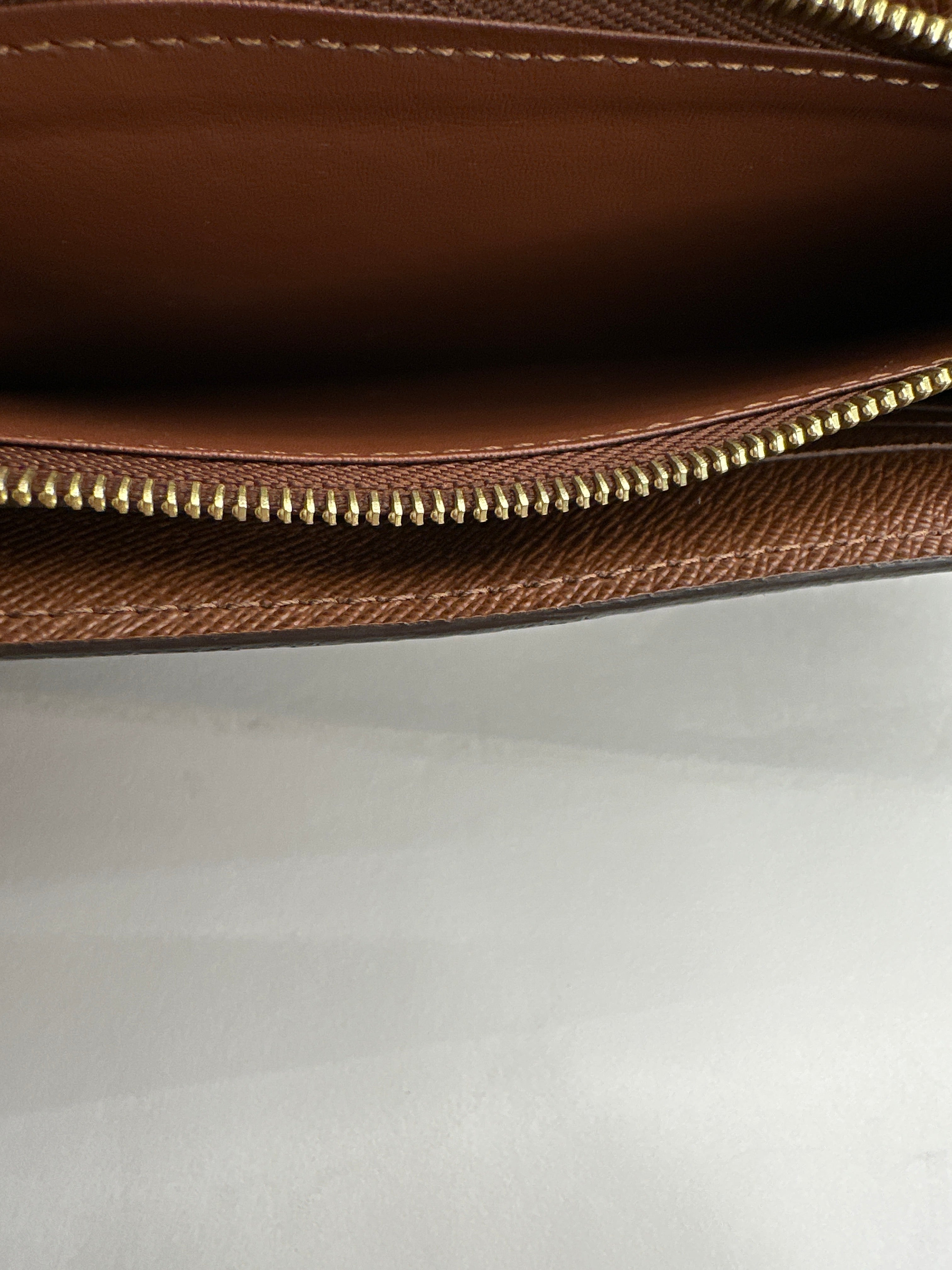 Louis Vuitton Monogram Coated Canvas Continental Sarah Wallet Brown