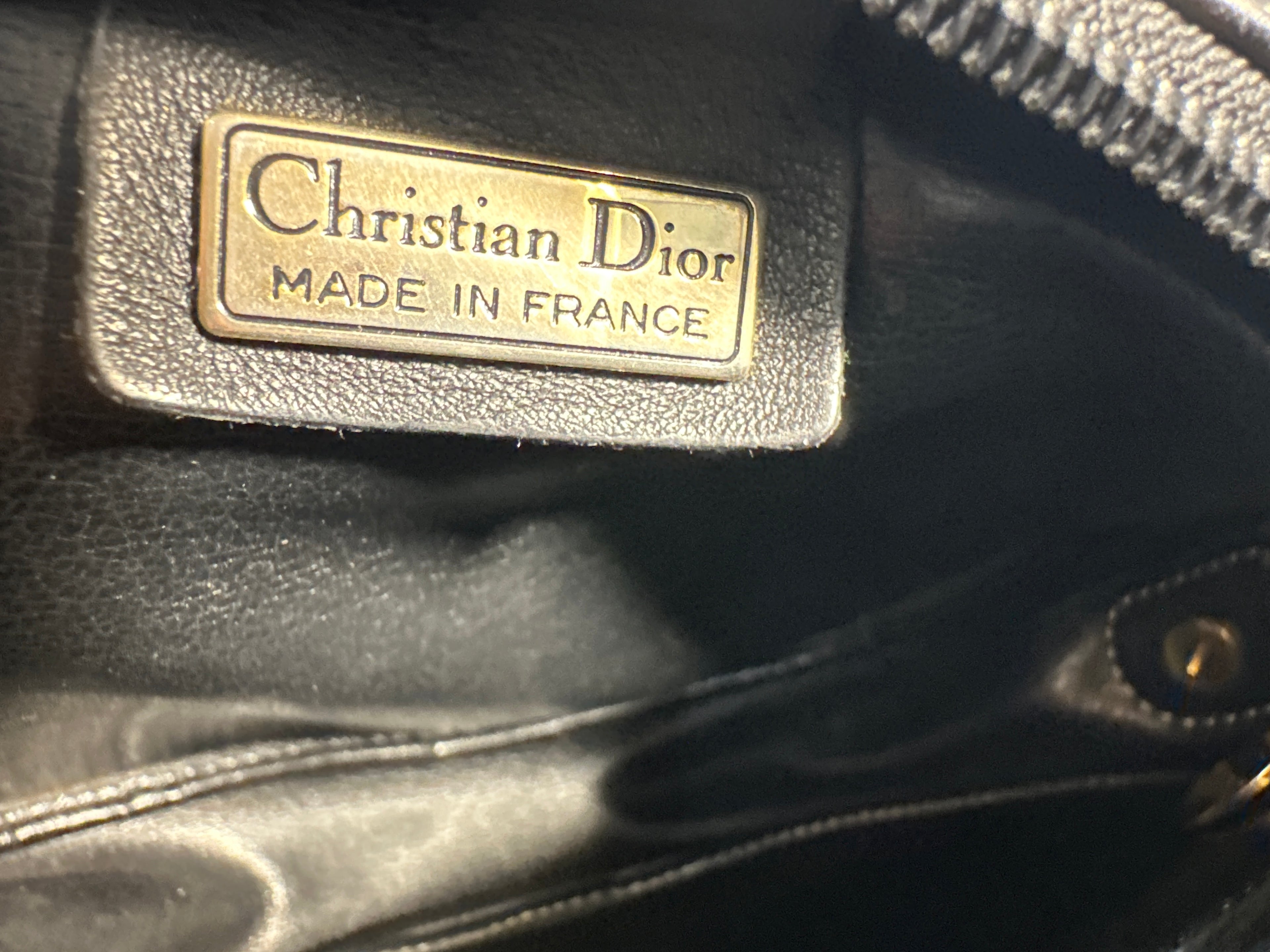 Vintage Christian Dior Leather Shoulder & Crossbody Bag