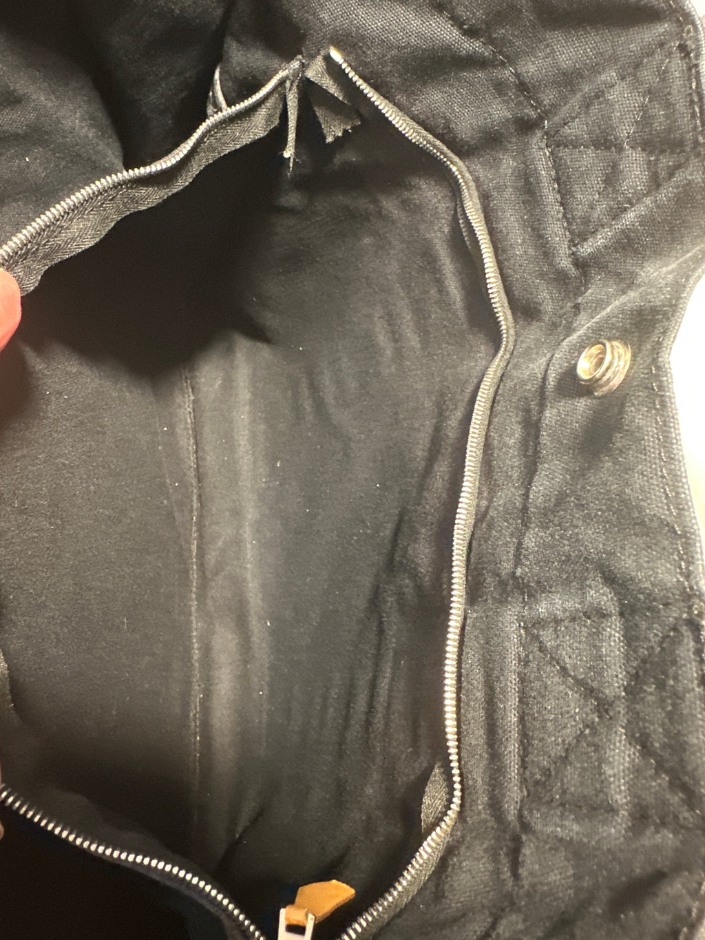 HERMES Canvas Black & Gray Tote