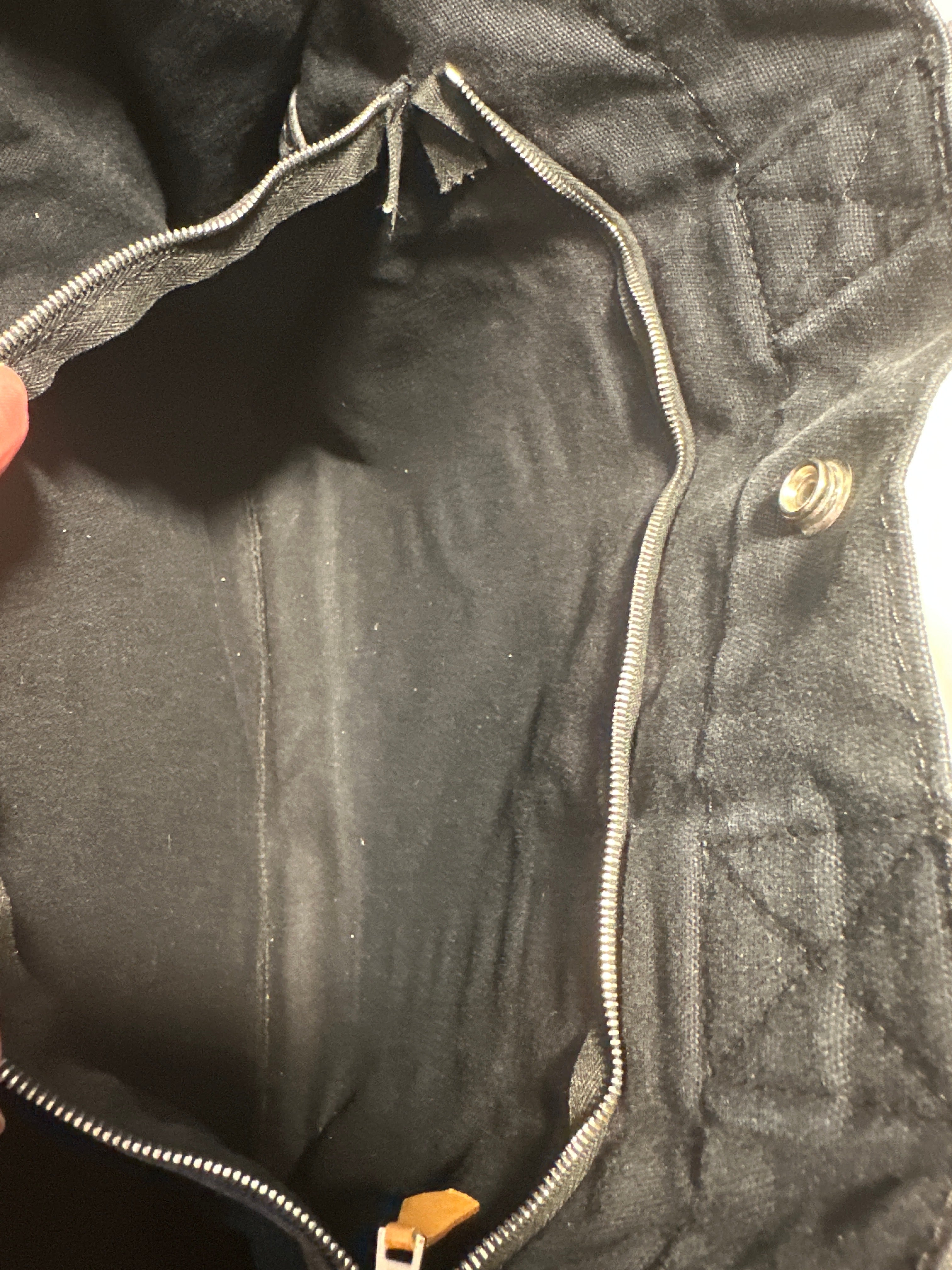 HERMES Canvas Black & Gray Tote