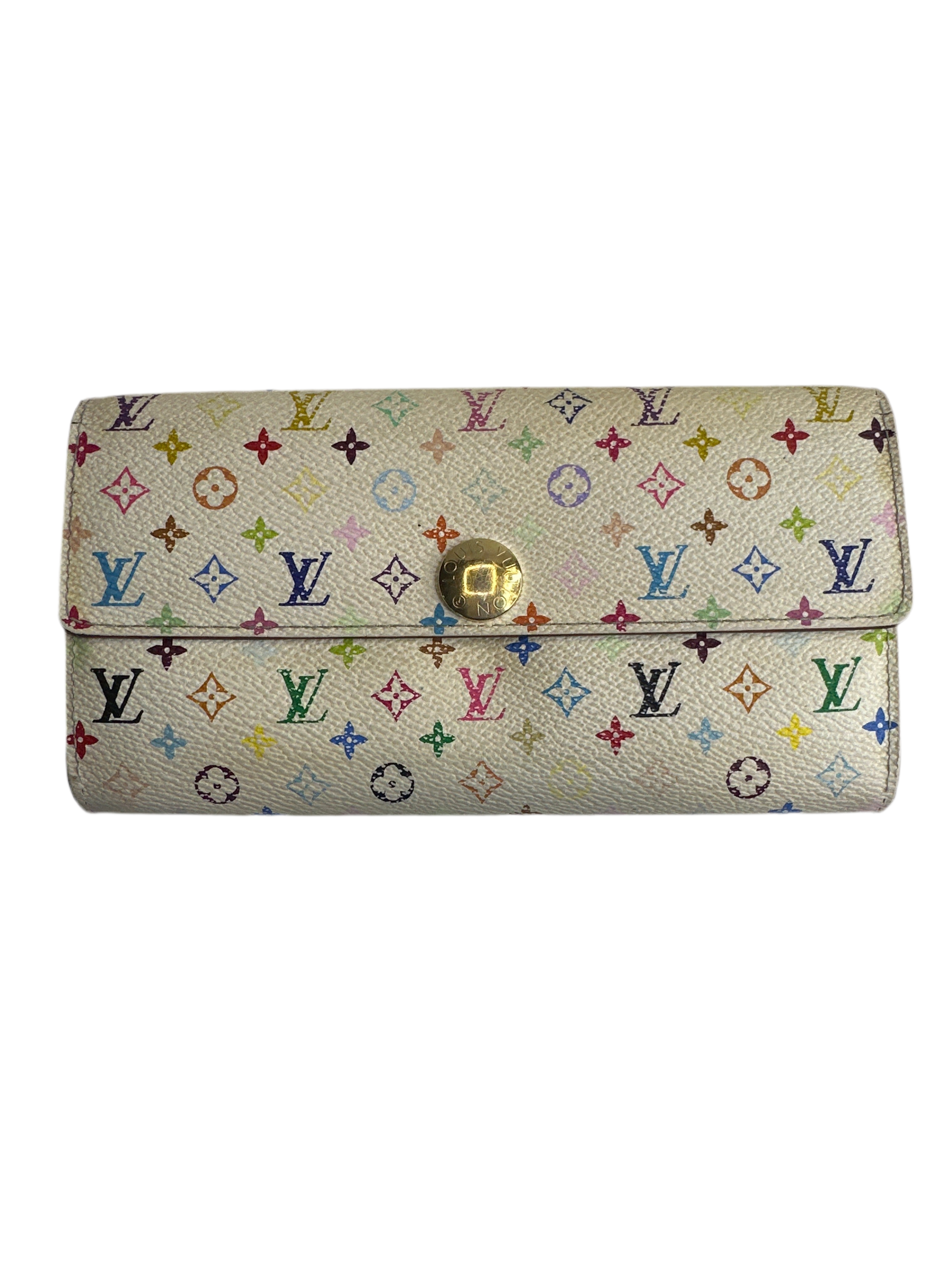 Vintage Louis Vuitton Sarah Multicolor Wallet – Includes Certificate of Authenticity (COA)