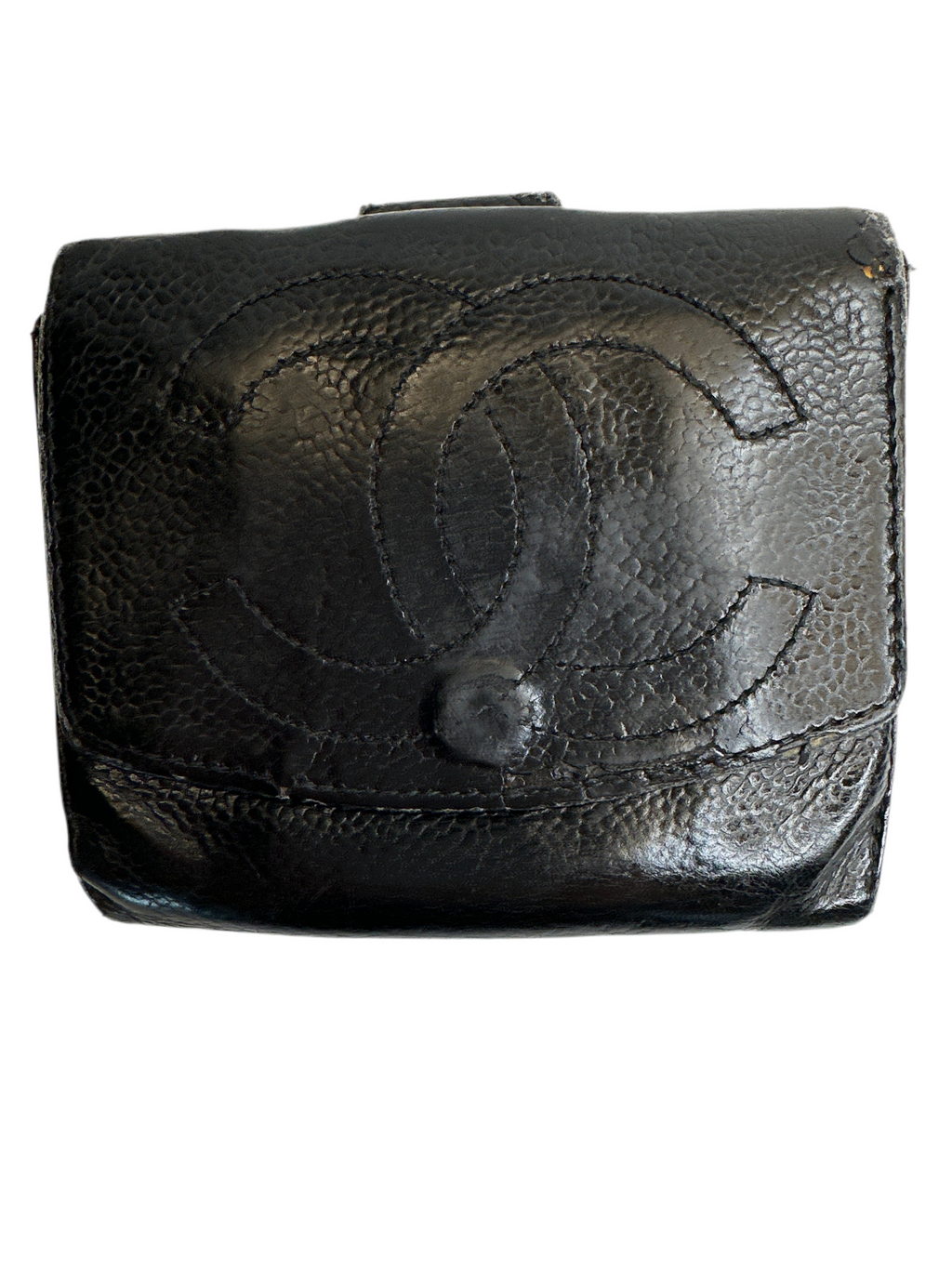 Vintage CHANEL Caviar Skin Bifold Wallet