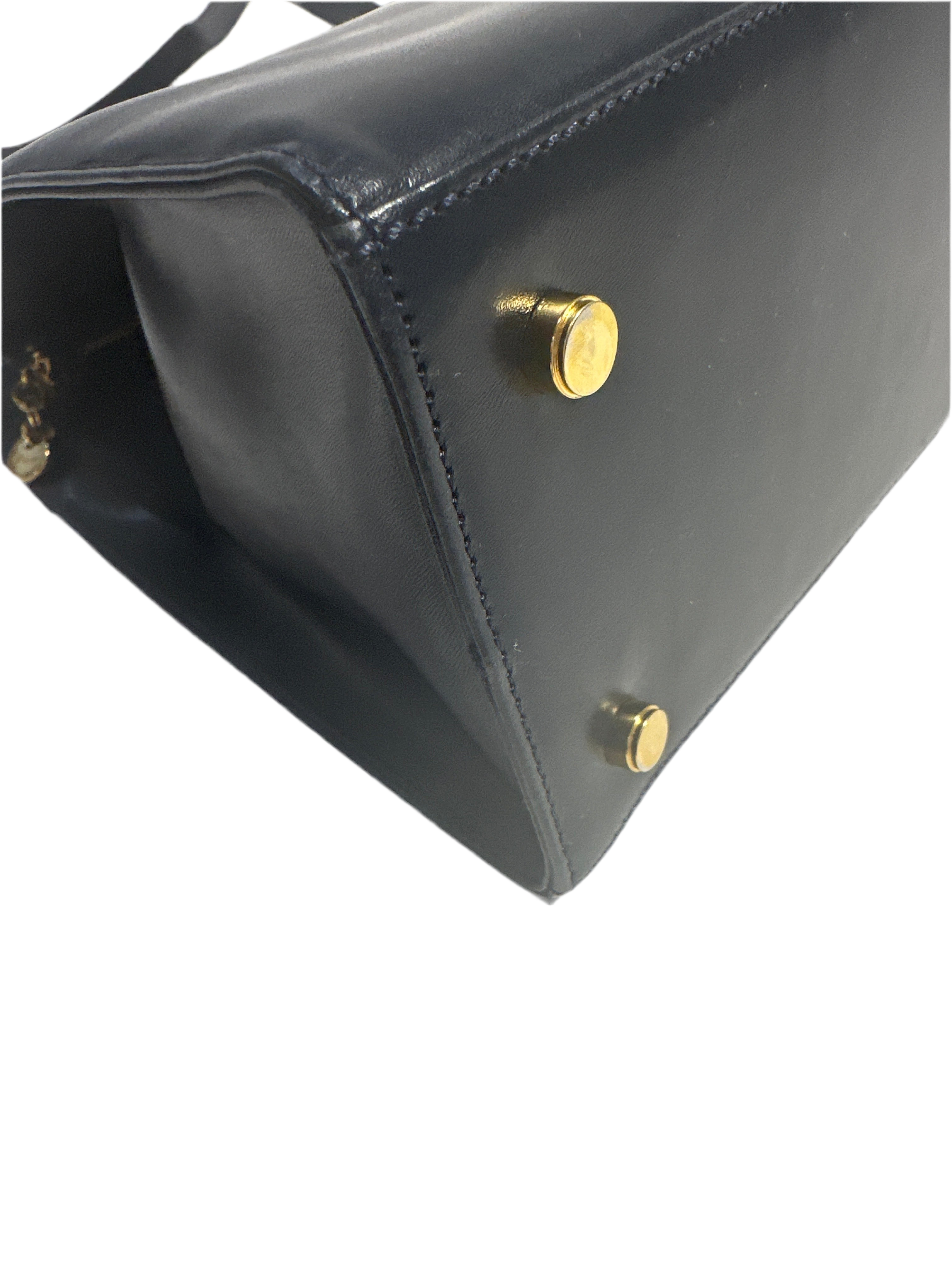 Vintage Salvatore Ferragamo Navy Blue Vala Purse