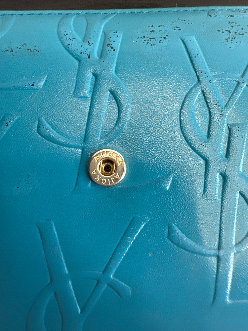 Vintage YSL Compact Kiss Lock Wallet