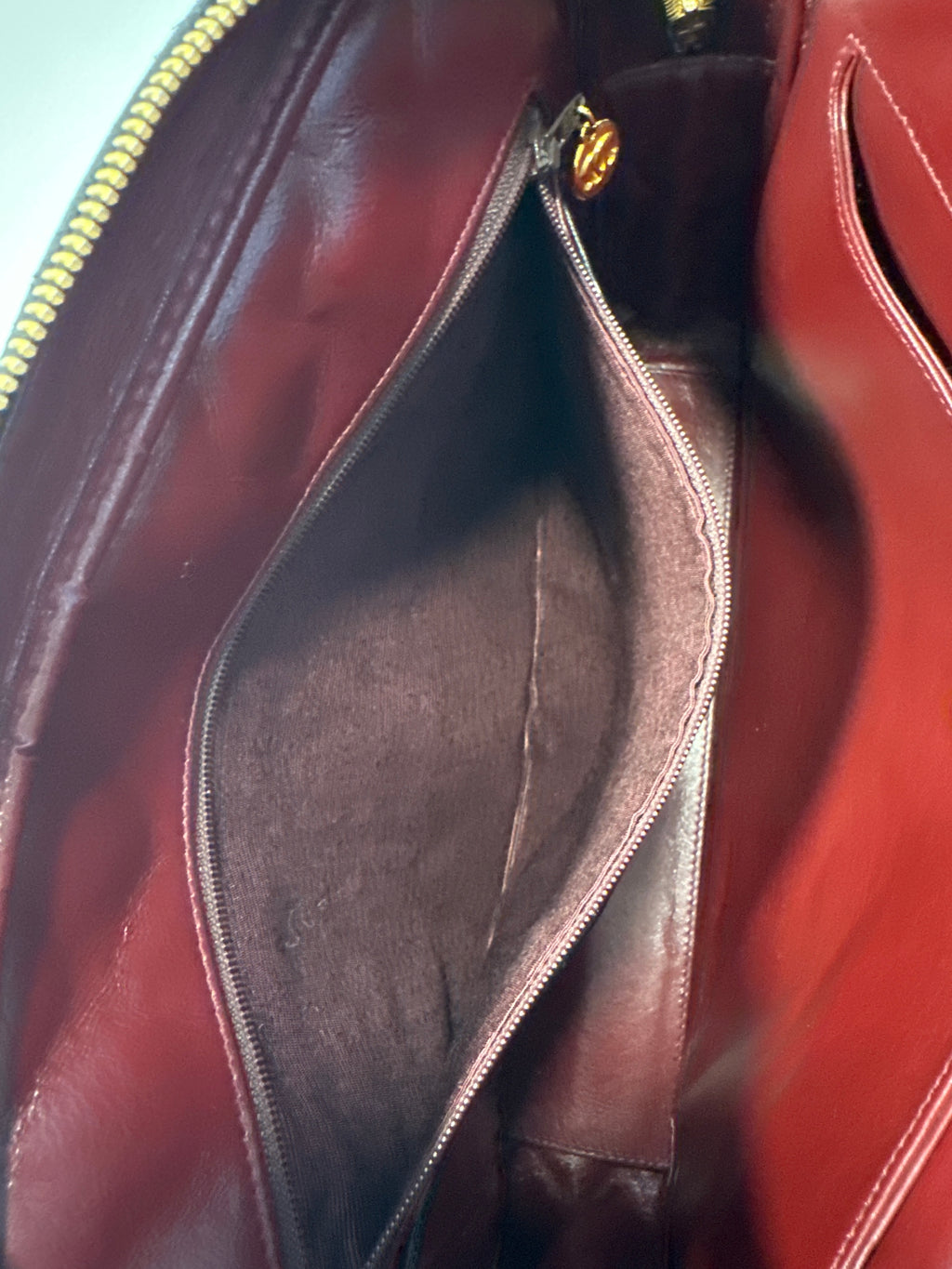 Chanel Vintage Lambskin Chain Camera Bag with COA, dust bag and card