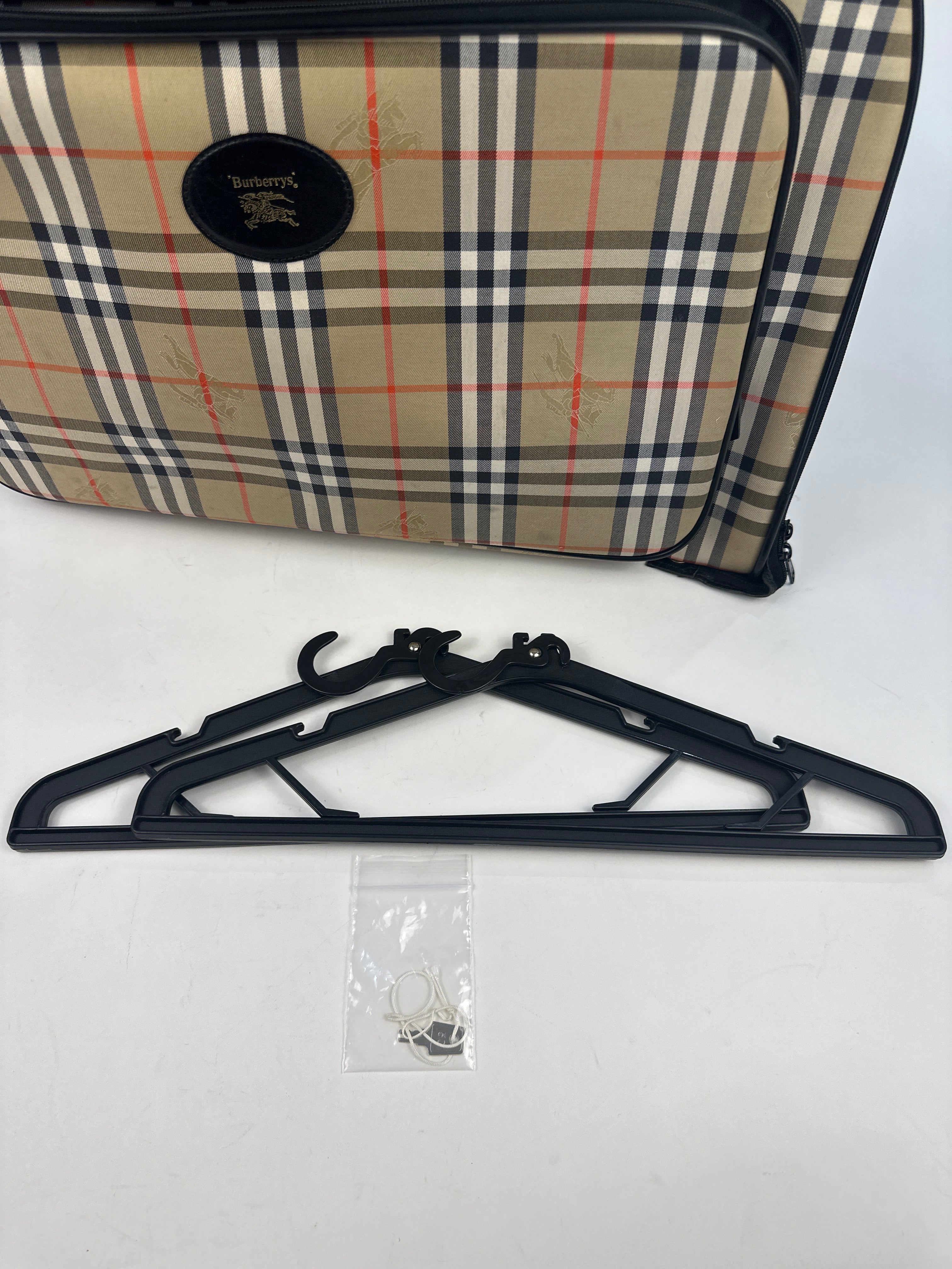 Burberry Nova Check Canvas Garment Bag