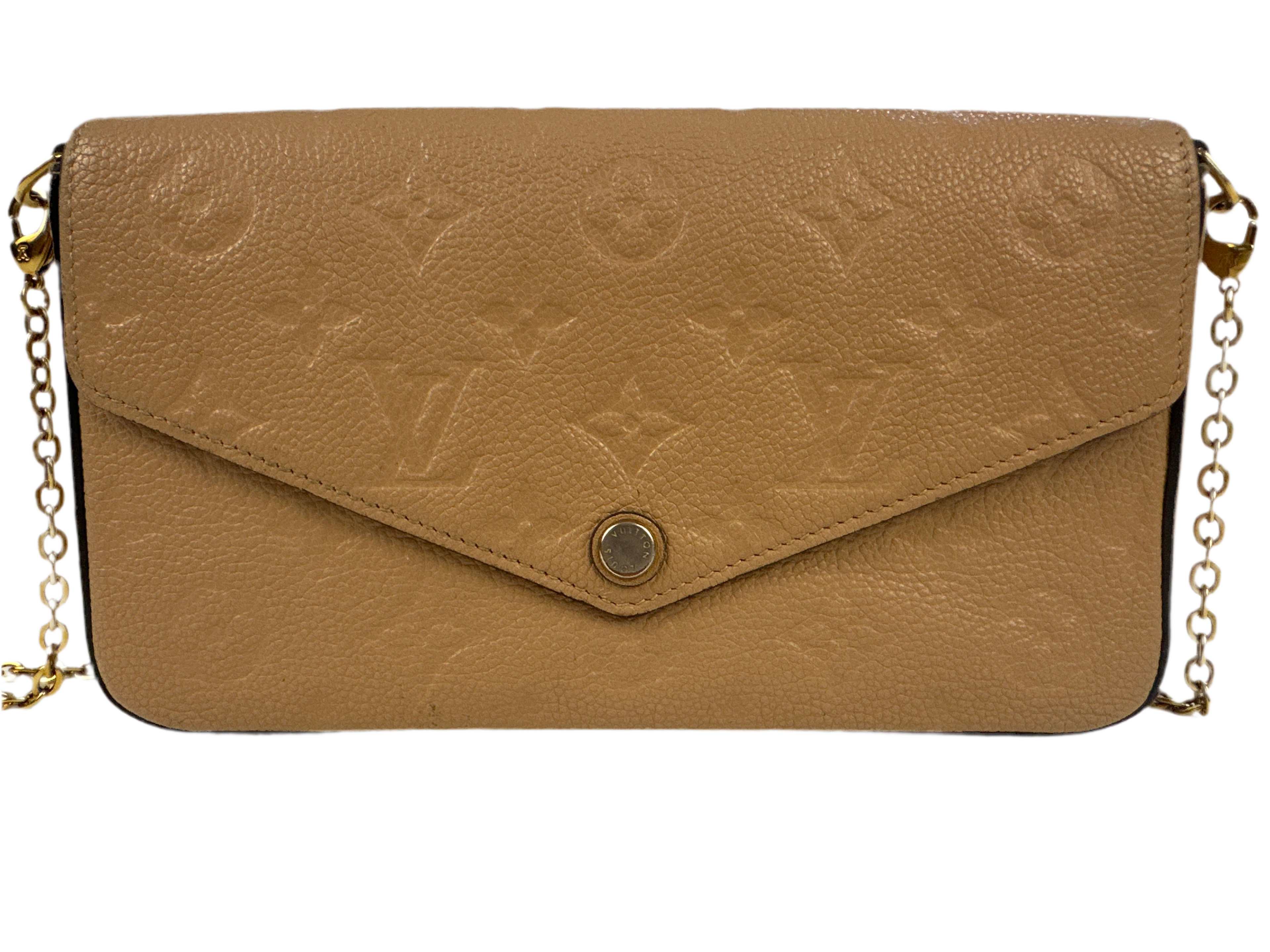 Louis Vuitton Pochette Félicie Monogram Empreinte Leather- Turtle Dove
