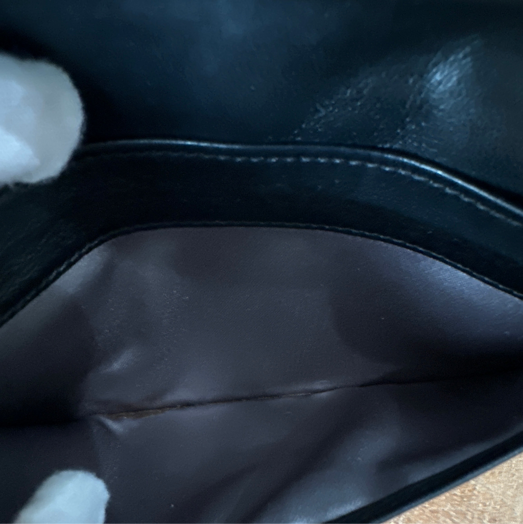 CHANEL Camellia CC Logo Lambskin Long Bifold Wallet Black