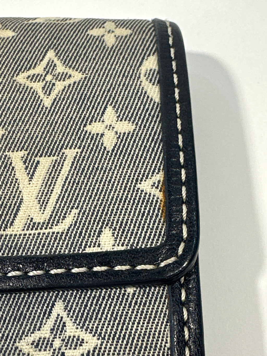 Louis Vuitton Encre Monogram Idylle Canvas and Leather Sarah Wallet with Box and Dust Bag