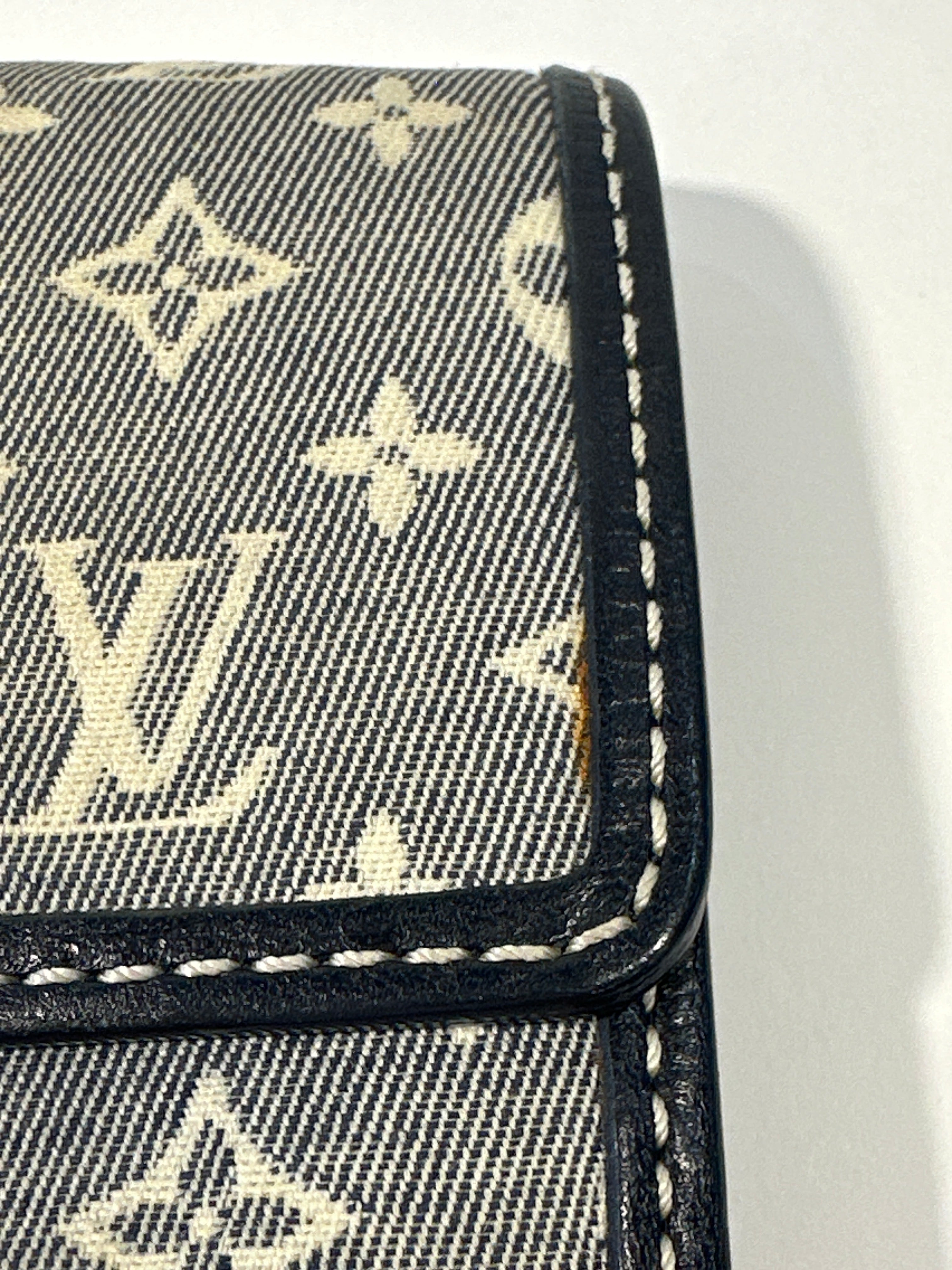 Louis Vuitton Encre Monogram Idylle Canvas and Leather Sarah Wallet with Box and Dust Bag