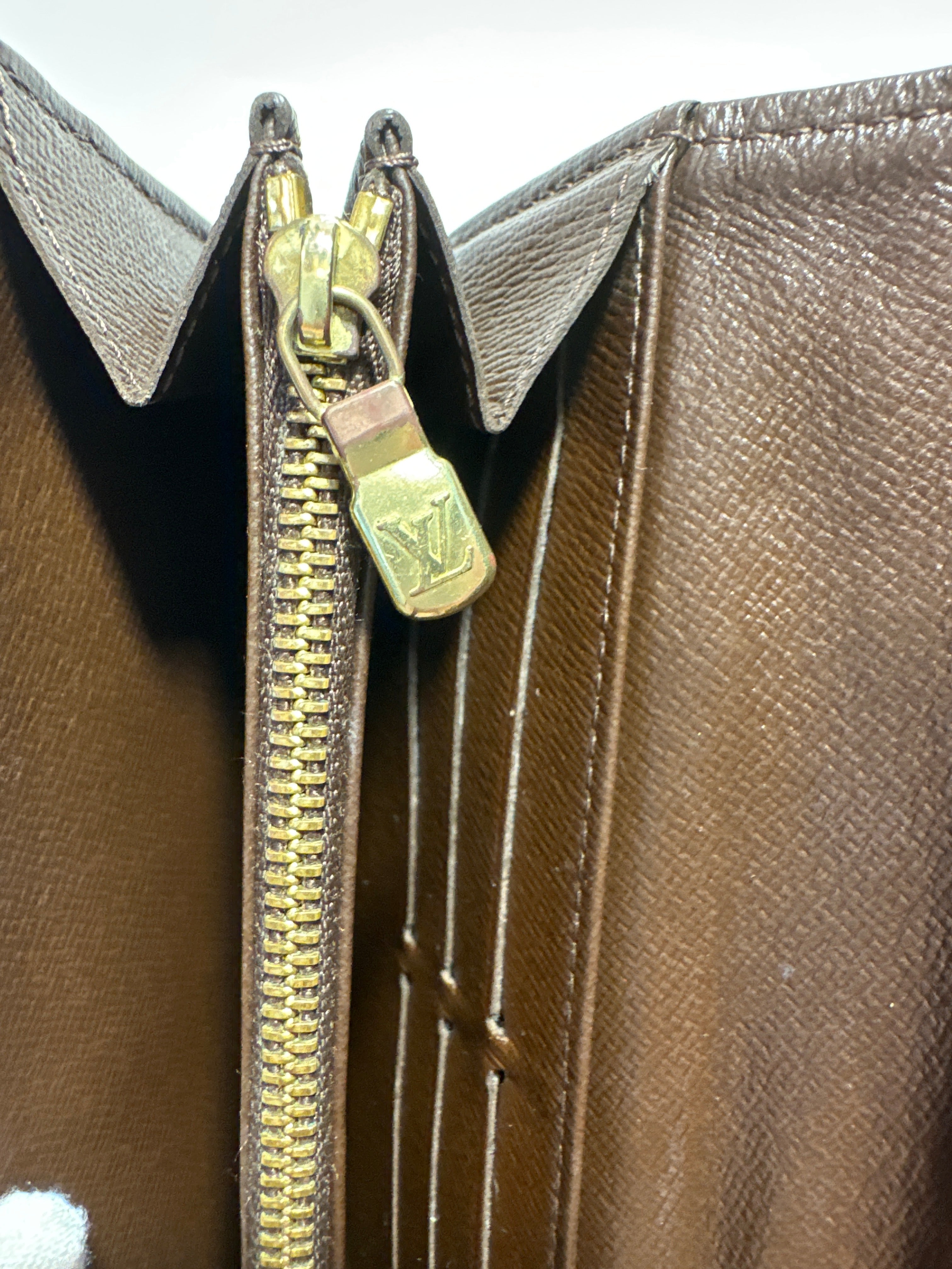 Vintage Louis Vuitton mini lin porte sarah long wallet