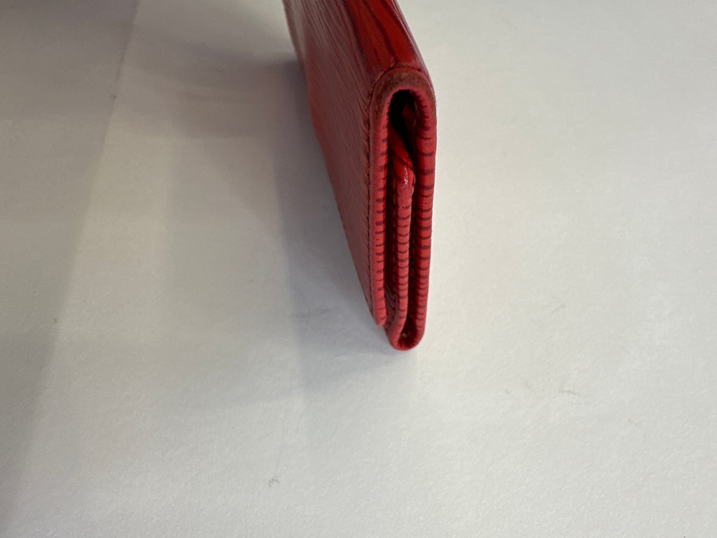 Vintage Louis Vuitton Red Epi Leather 4-Key Case