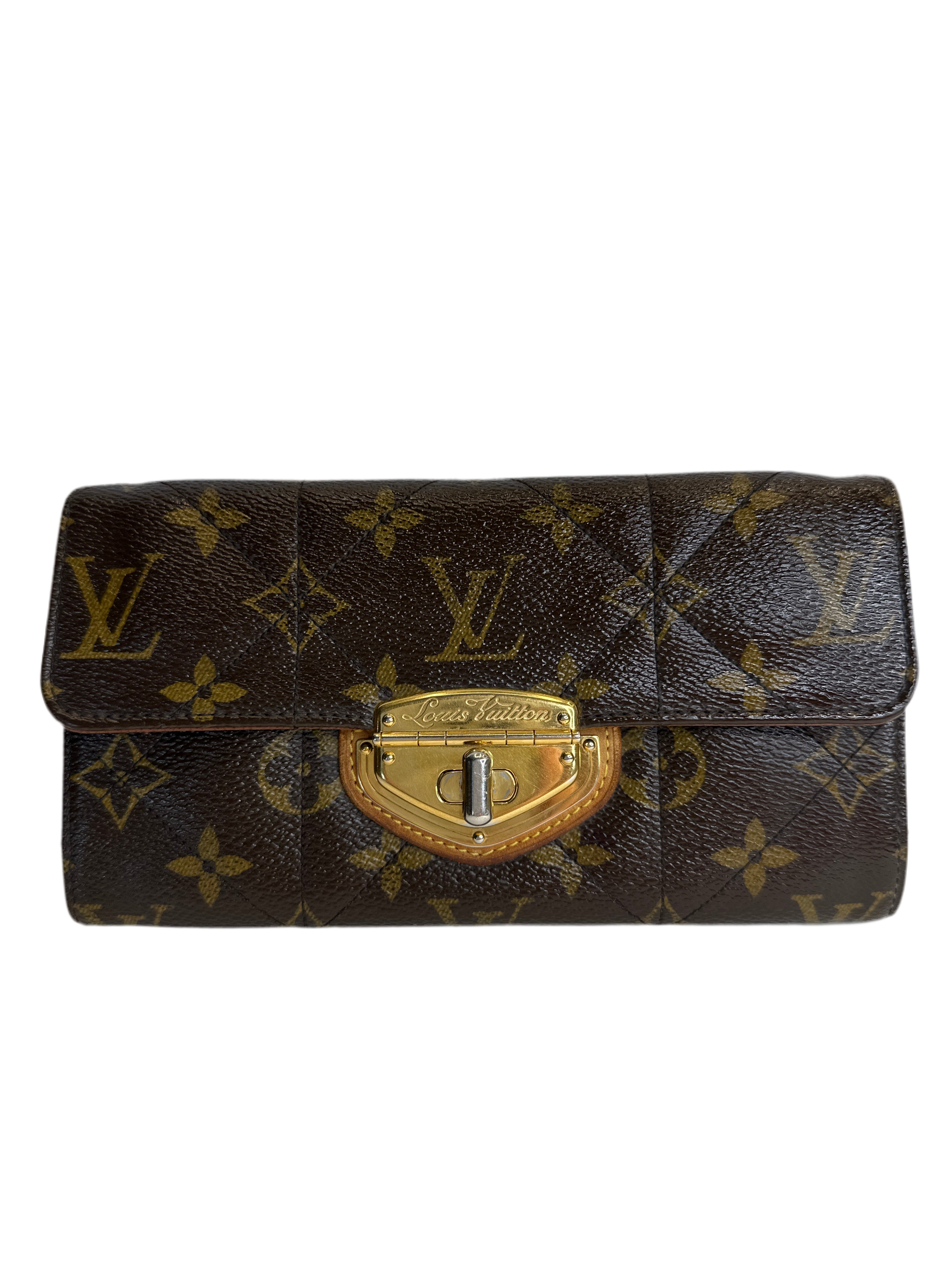 Louis Vuitton Portefeuille Sarah Monogram Etoile Long Wallet Brown