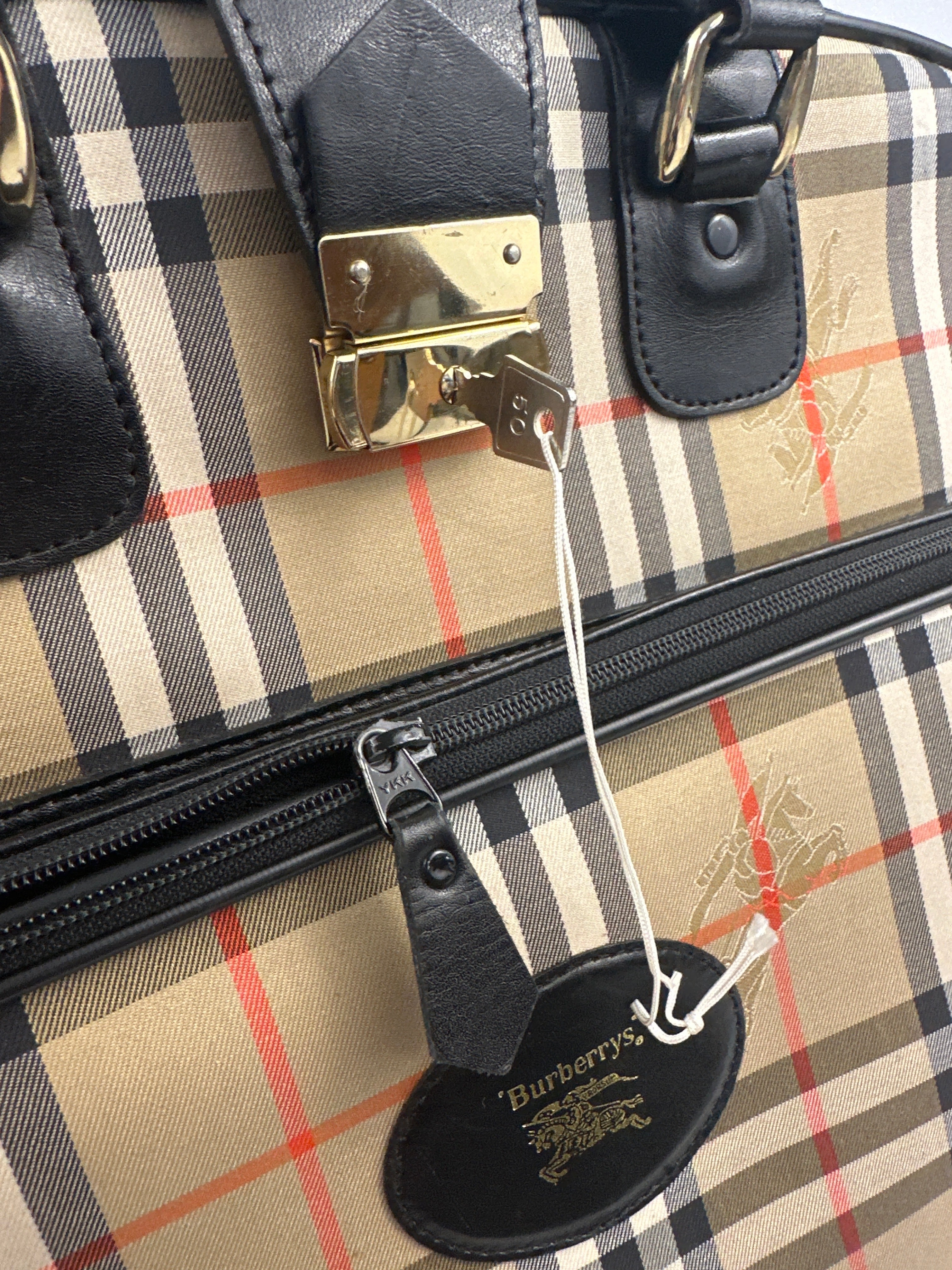 Burberry Nova Check Canvas Garment Bag