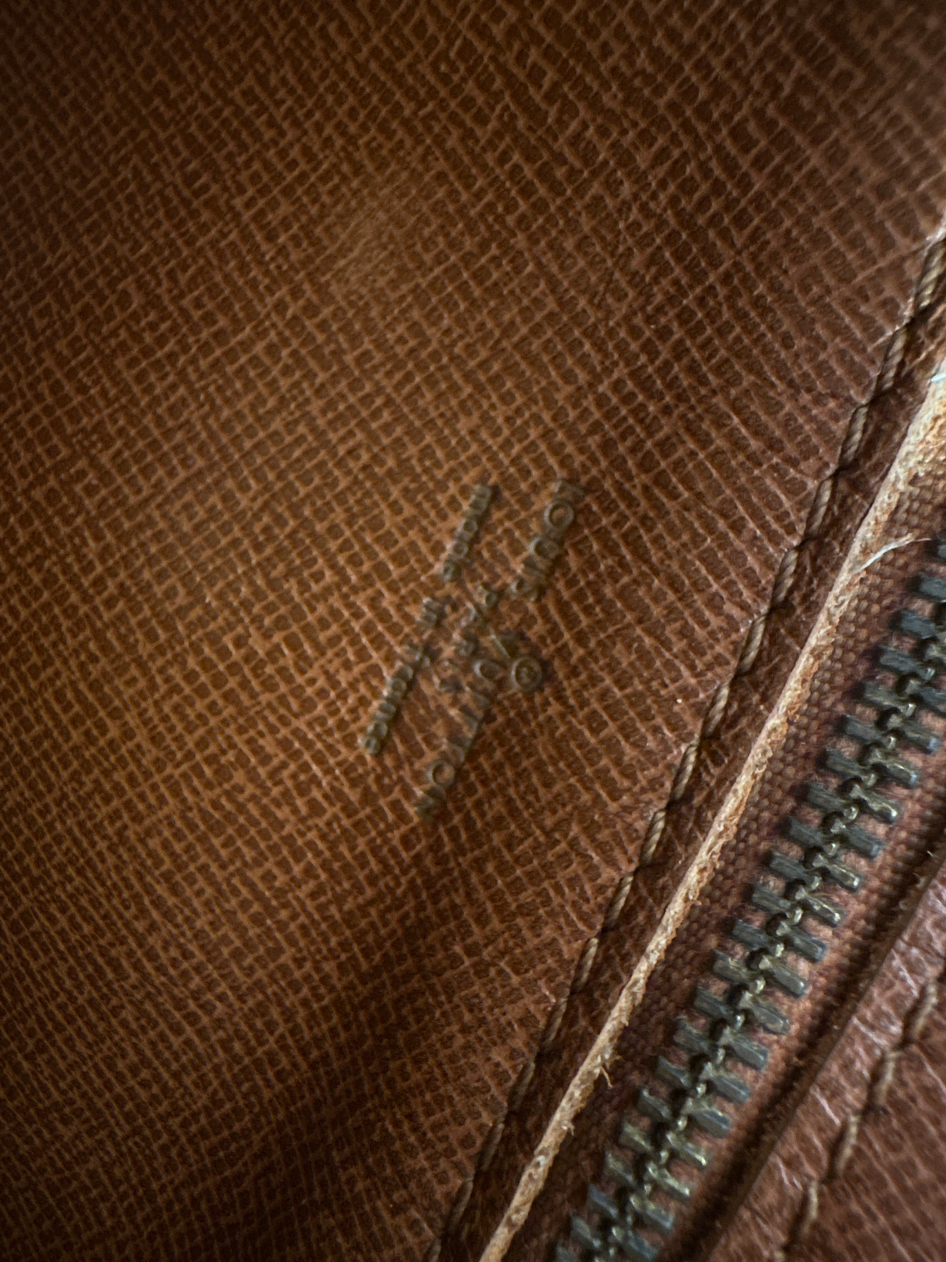 Vintage Louis Vuitton Monogram Jeune Fille Shoulder Bag Brown