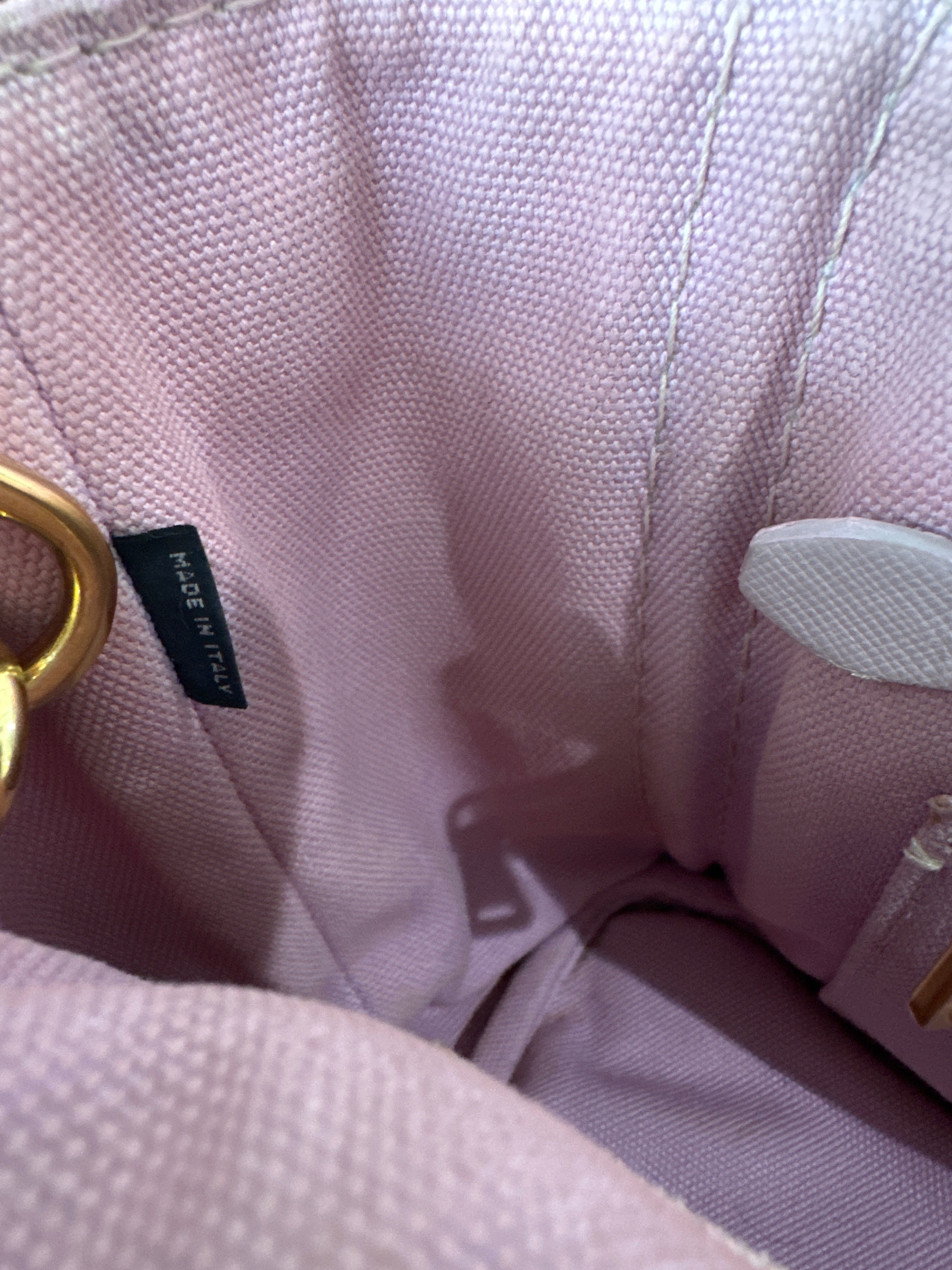 Prada Canapa Small Logo Tote in Pink