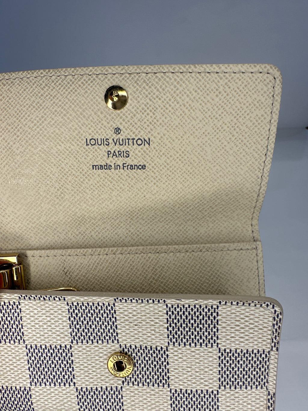 Louis Vuitton Damier Azur 6 Ring Key Case