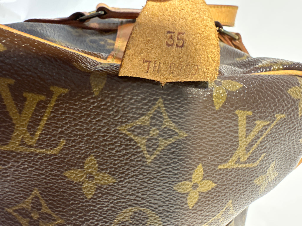 Vintage Louis Vuitton Monogram Sac Souple 35 Travel Bag