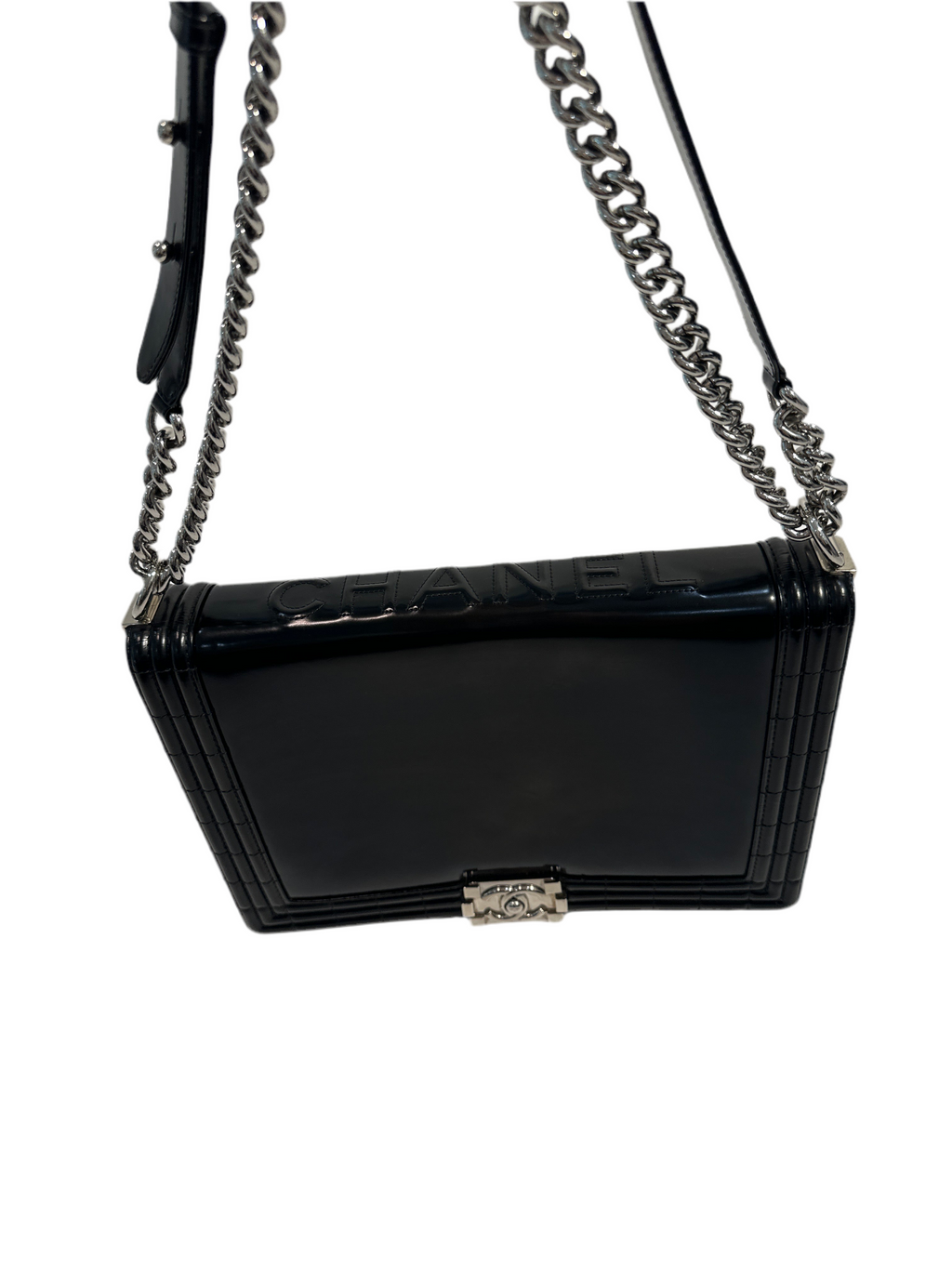 Chanel Reverso Boy Flap Bag Glazed Calfskin Large