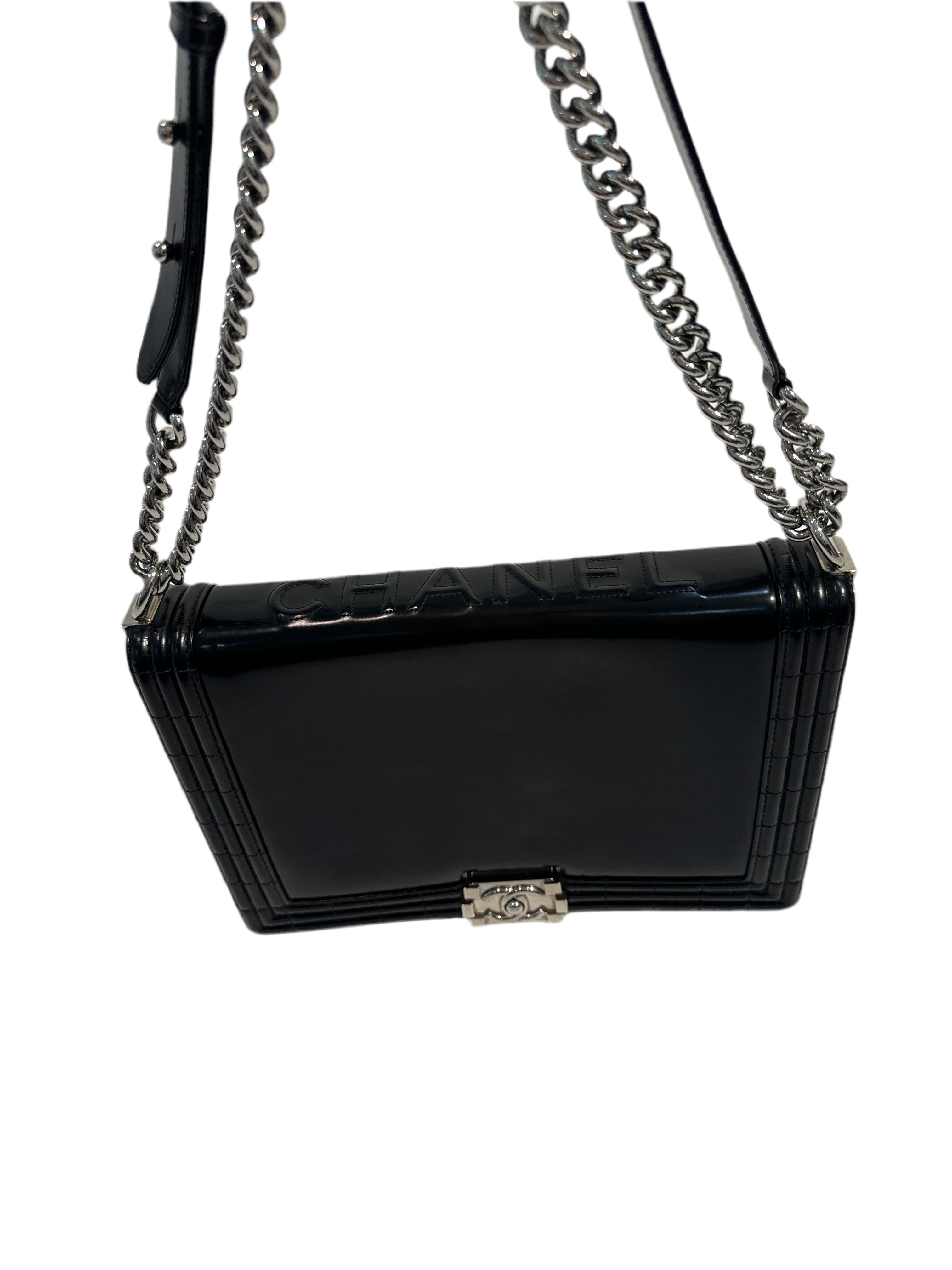 Chanel Reverso Boy Flap Bag Glazed Calfskin Large