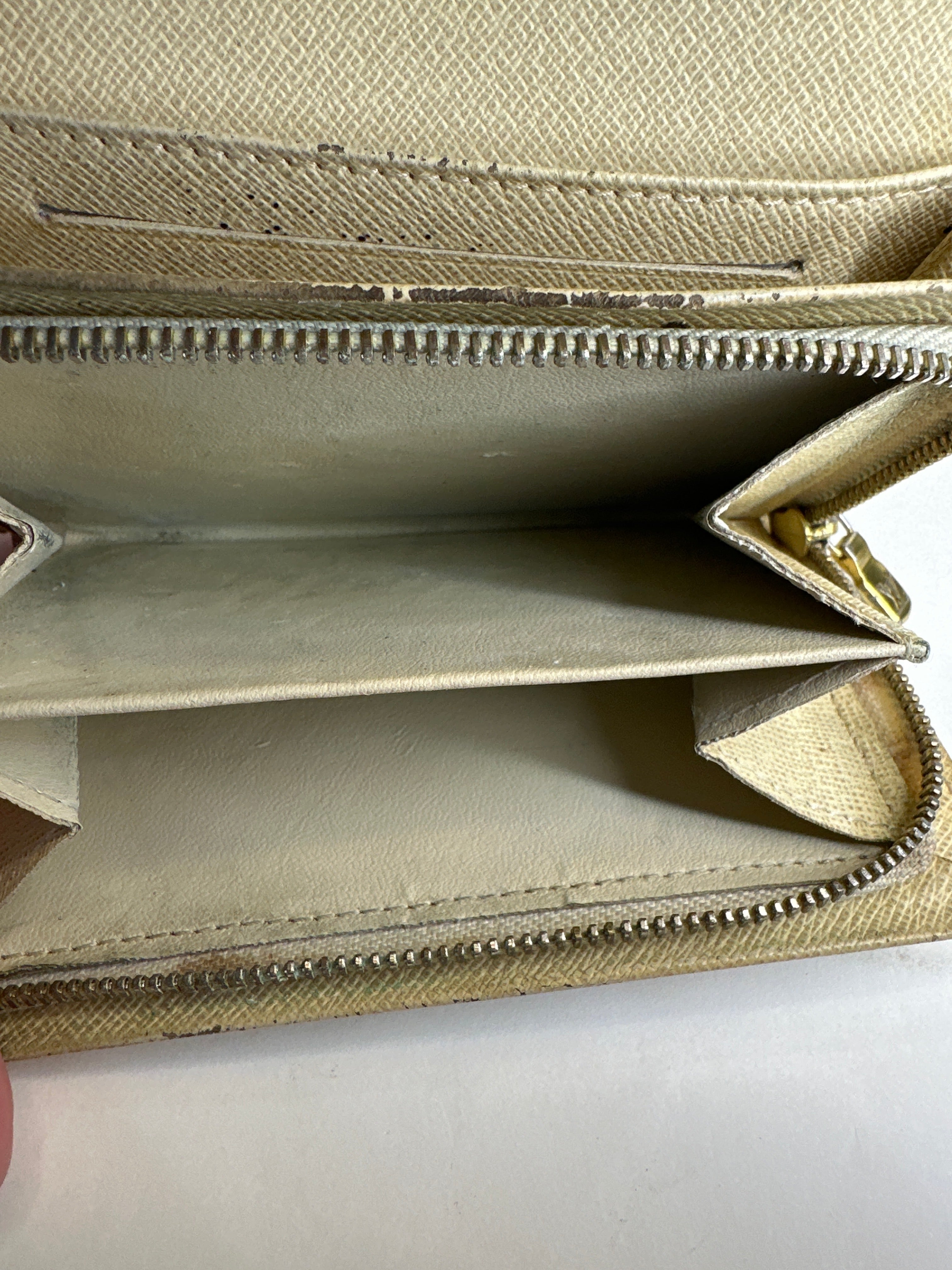 Vintage Louis Vuitton Portefeuille Tresor Damier Azur Canvas Bifold Wallet