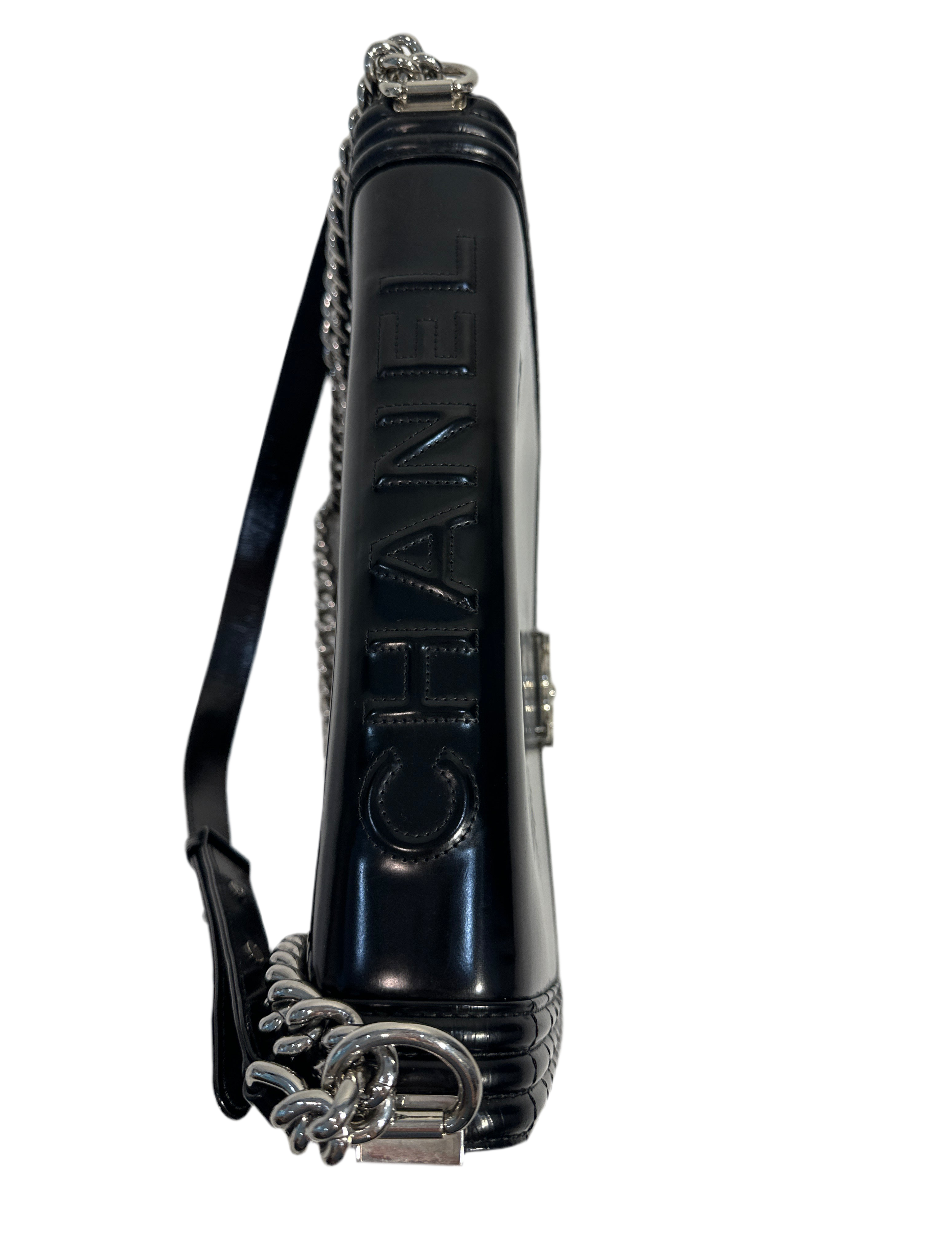 Chanel Reverso Boy Flap Bag Glazed Calfskin Large