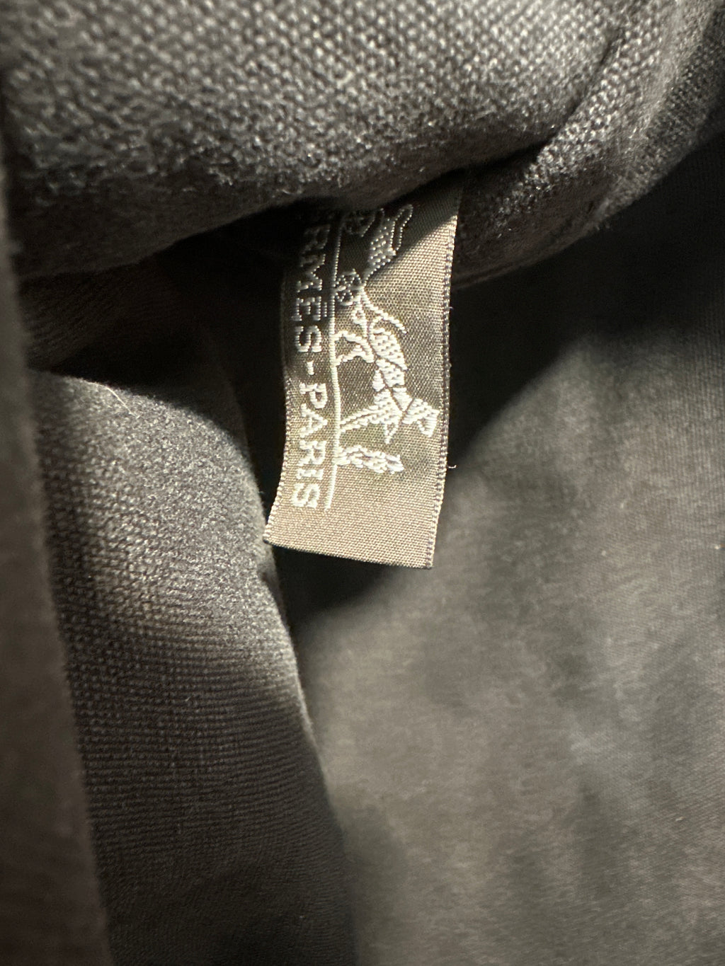 HERMES Canvas Black & Gray Tote