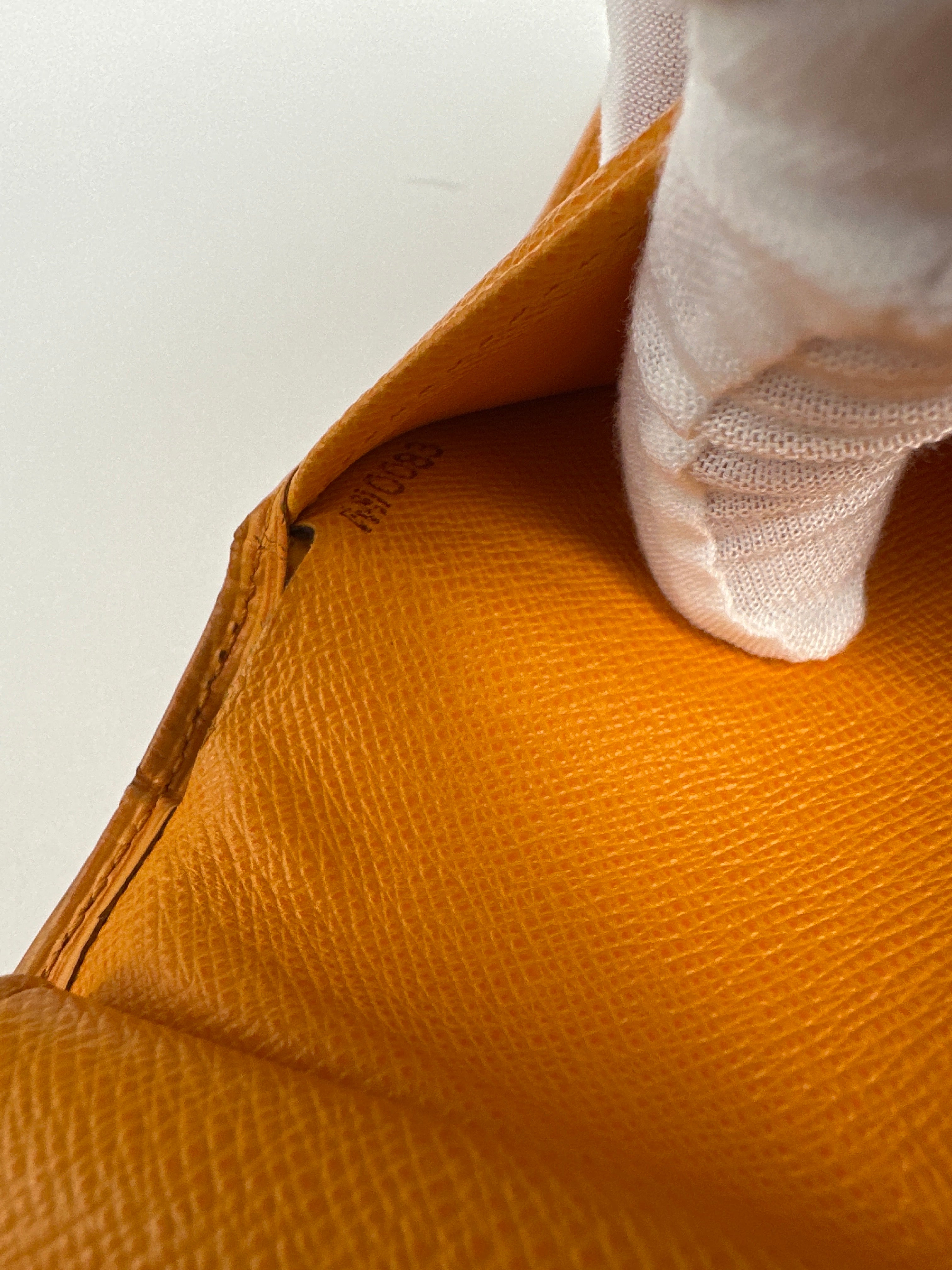 Louis Vuitton Epi Bi Fold Wallet Orange 2003