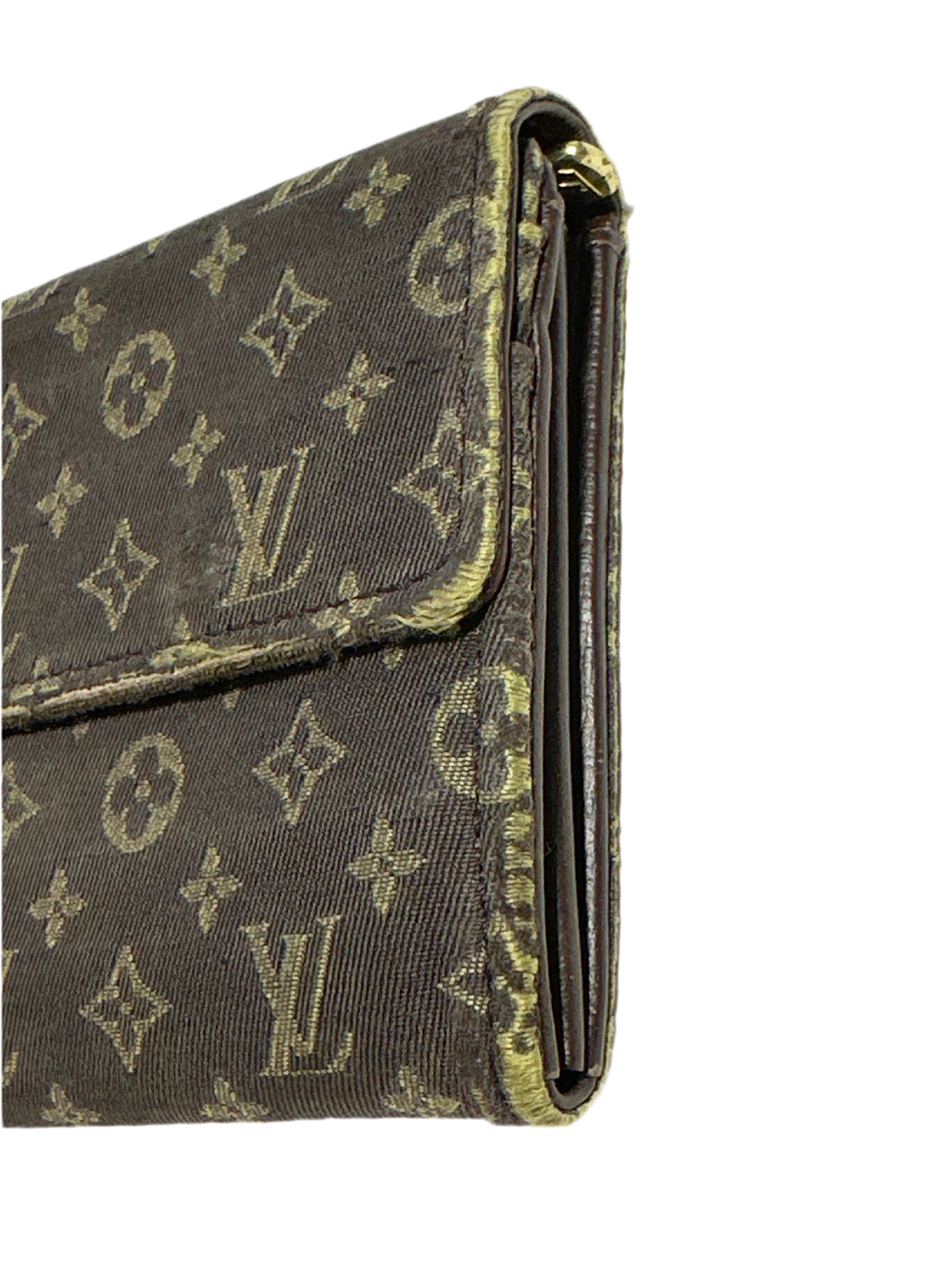 Vintage Louis Vuitton mini lin porte sarah long wallet