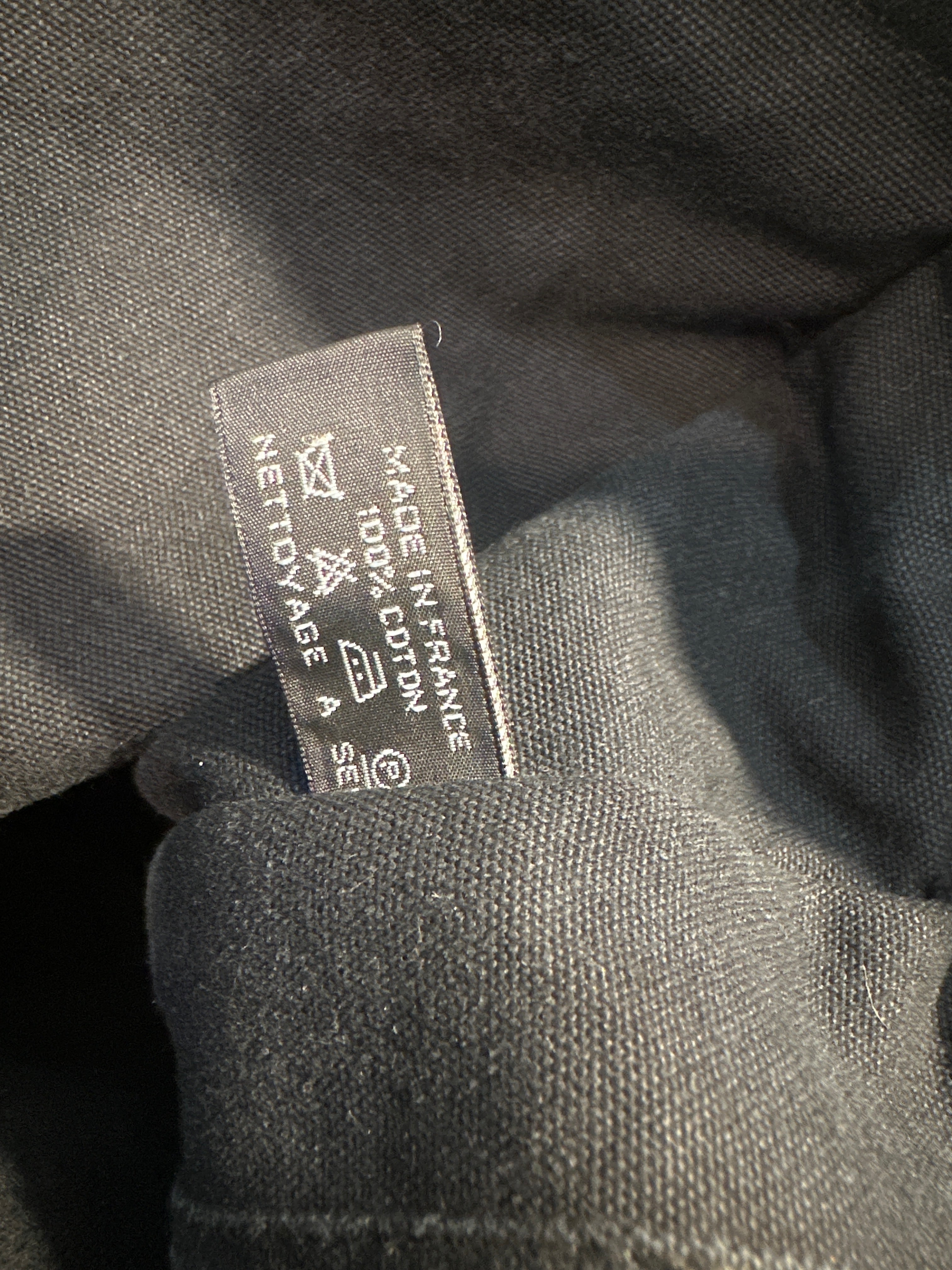 HERMES Canvas Black & Gray Tote