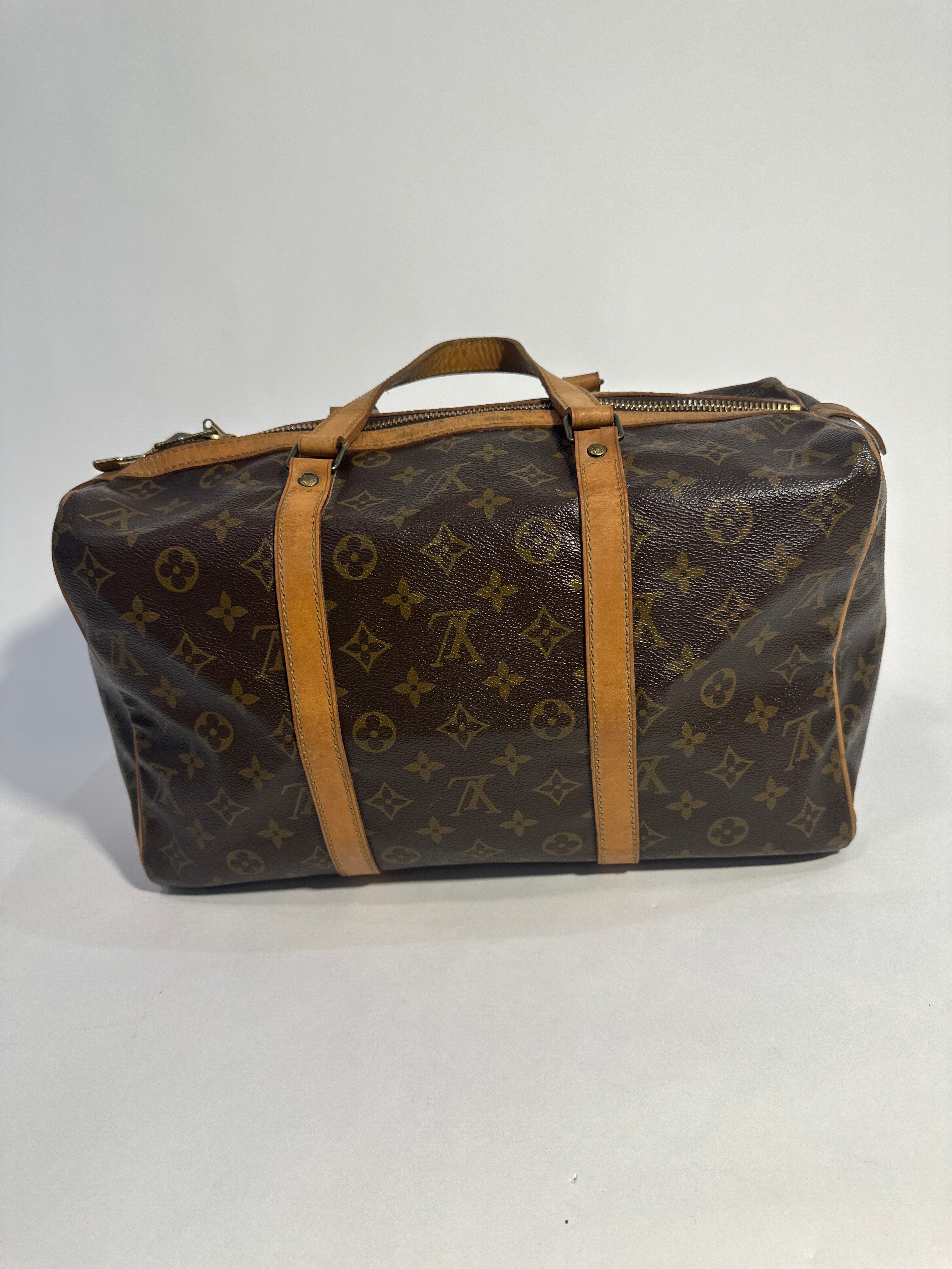 Vintage Louis Vuitton Monogram Sac Souple 35 Travel Bag