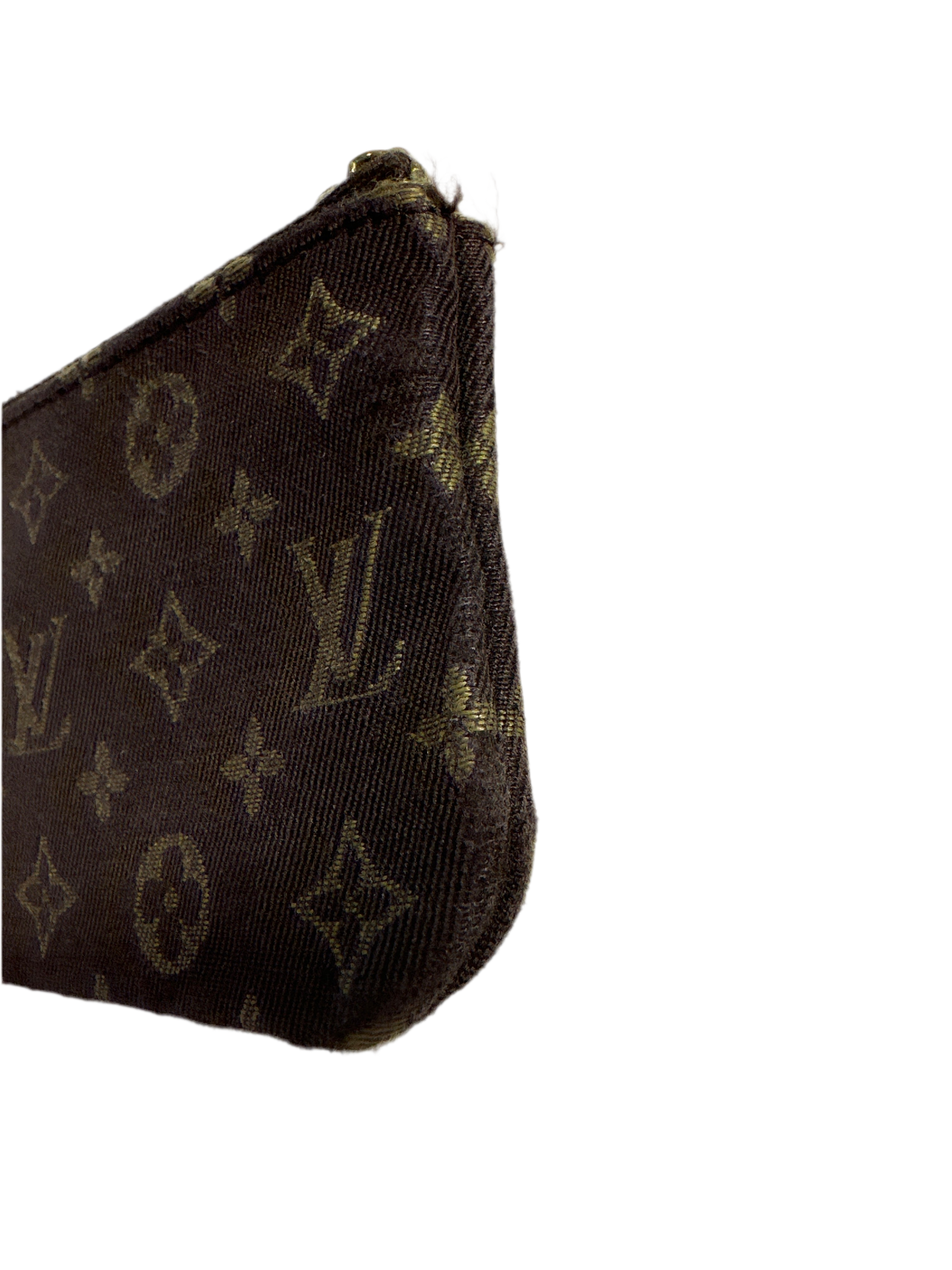 Louis Vuitton Vintage Mini Lin Monogram Key Cles Chain Pouch