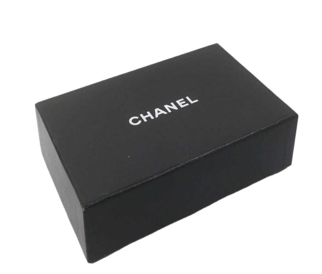 CHANEL Camellia CC Logo Lambskin Leather Zip Around Long Wallet black