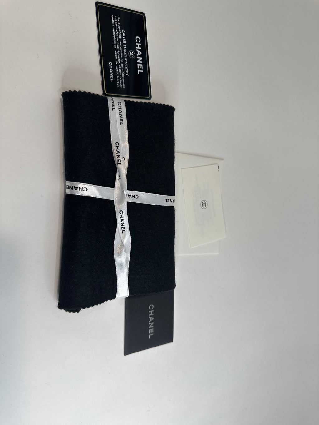 CHANEL Camellia CC Logo Lambskin Leather Zip Around Long Wallet black