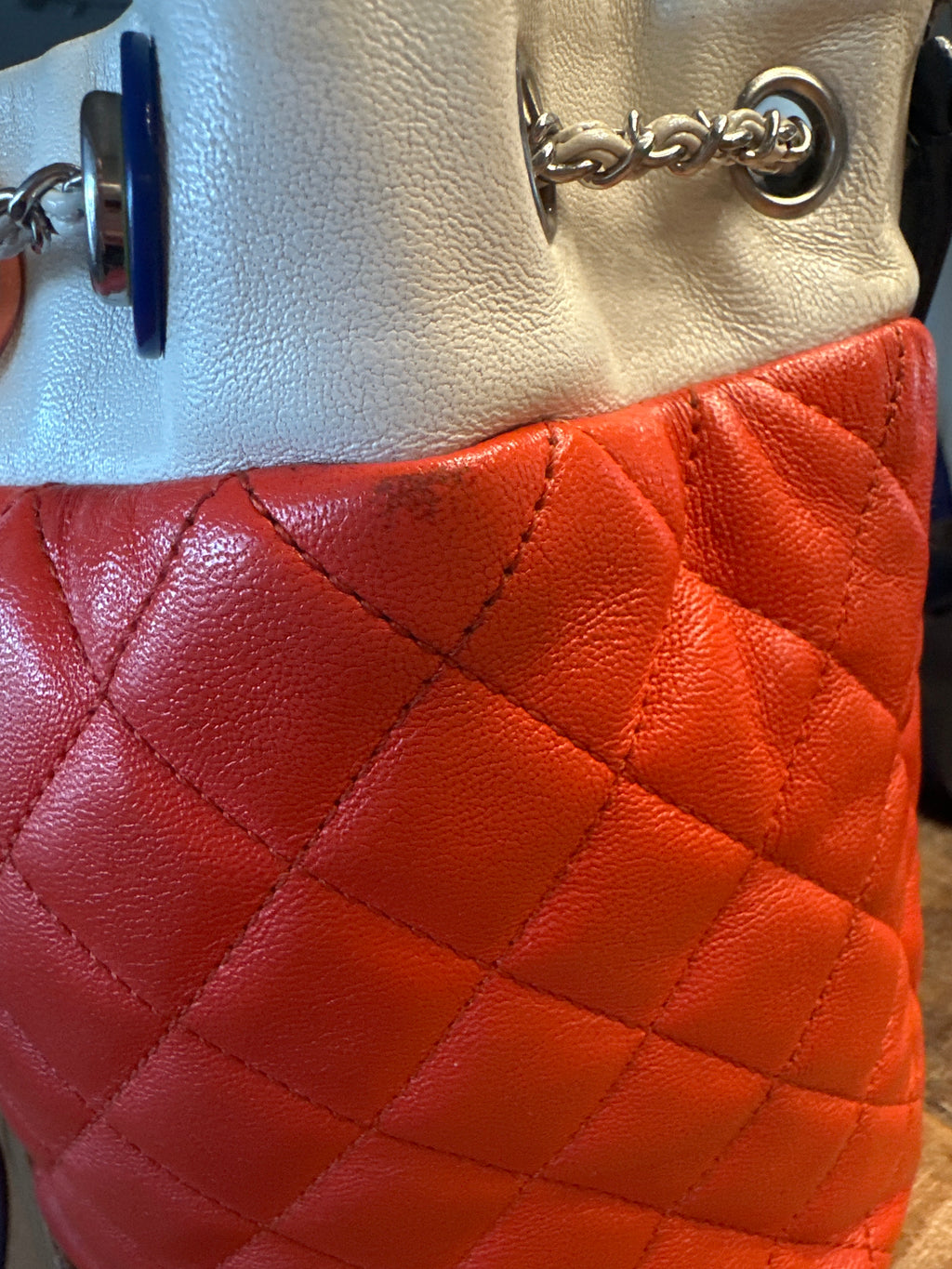 Chanel Cuba Color Chain Bucket Bag with COA