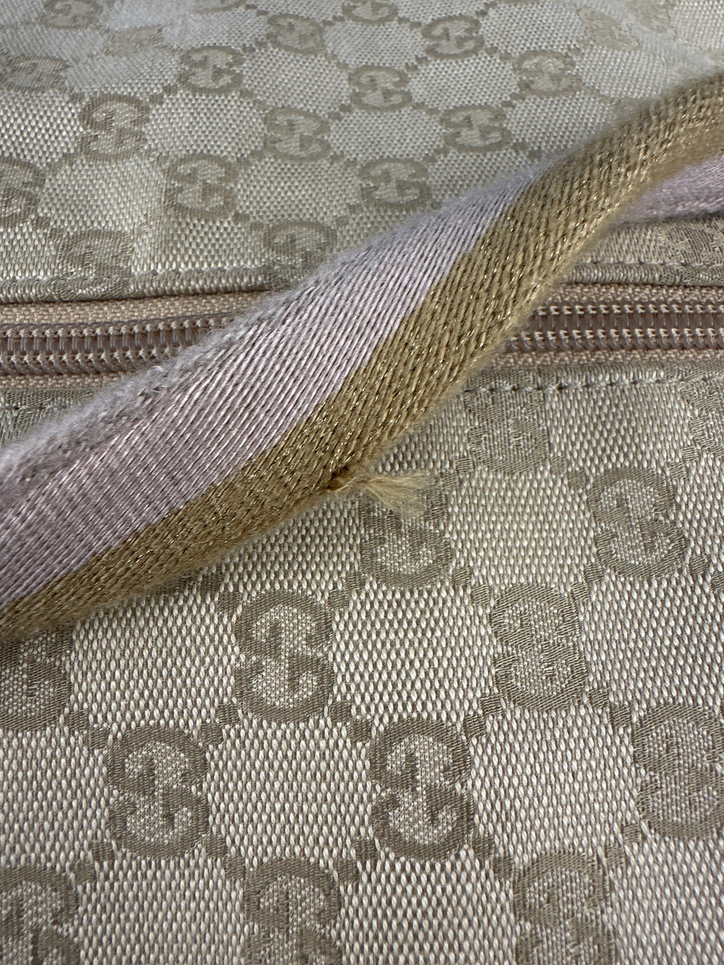 Gucci GG Canvas Web Duffle Bag