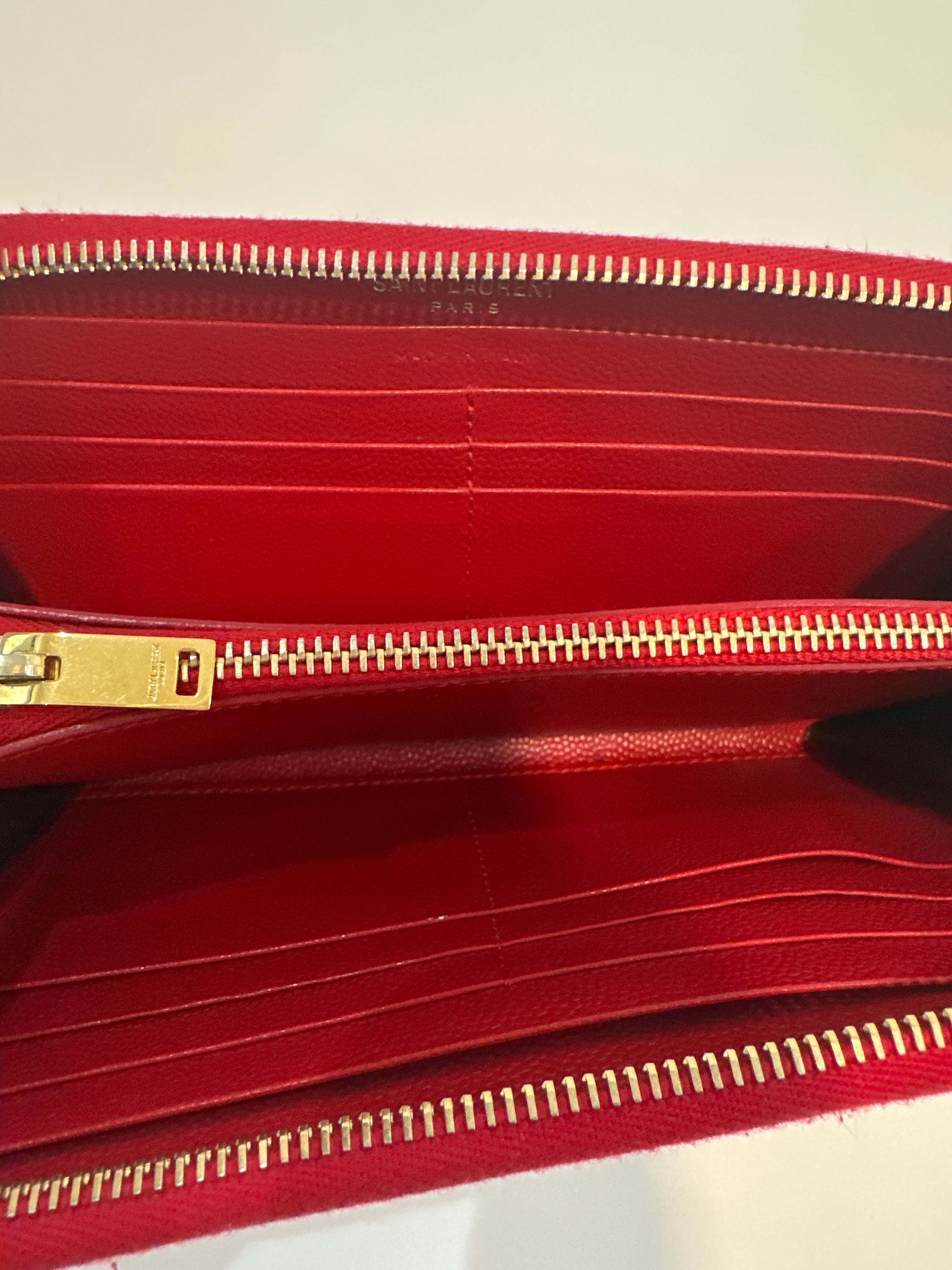 Saint Laurent Full Zip Wallet