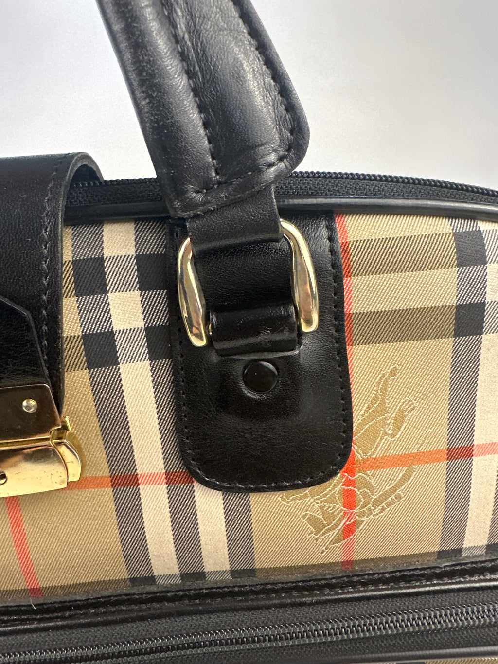 Burberry Nova Check Canvas Garment Bag