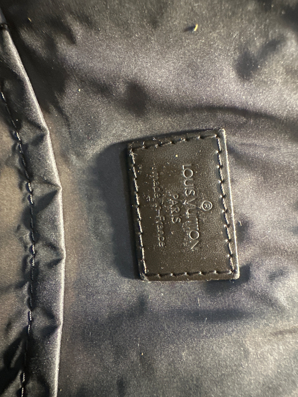 Louis Vuitton Cougar Damier Jean Tote Bag Black Brown with COA