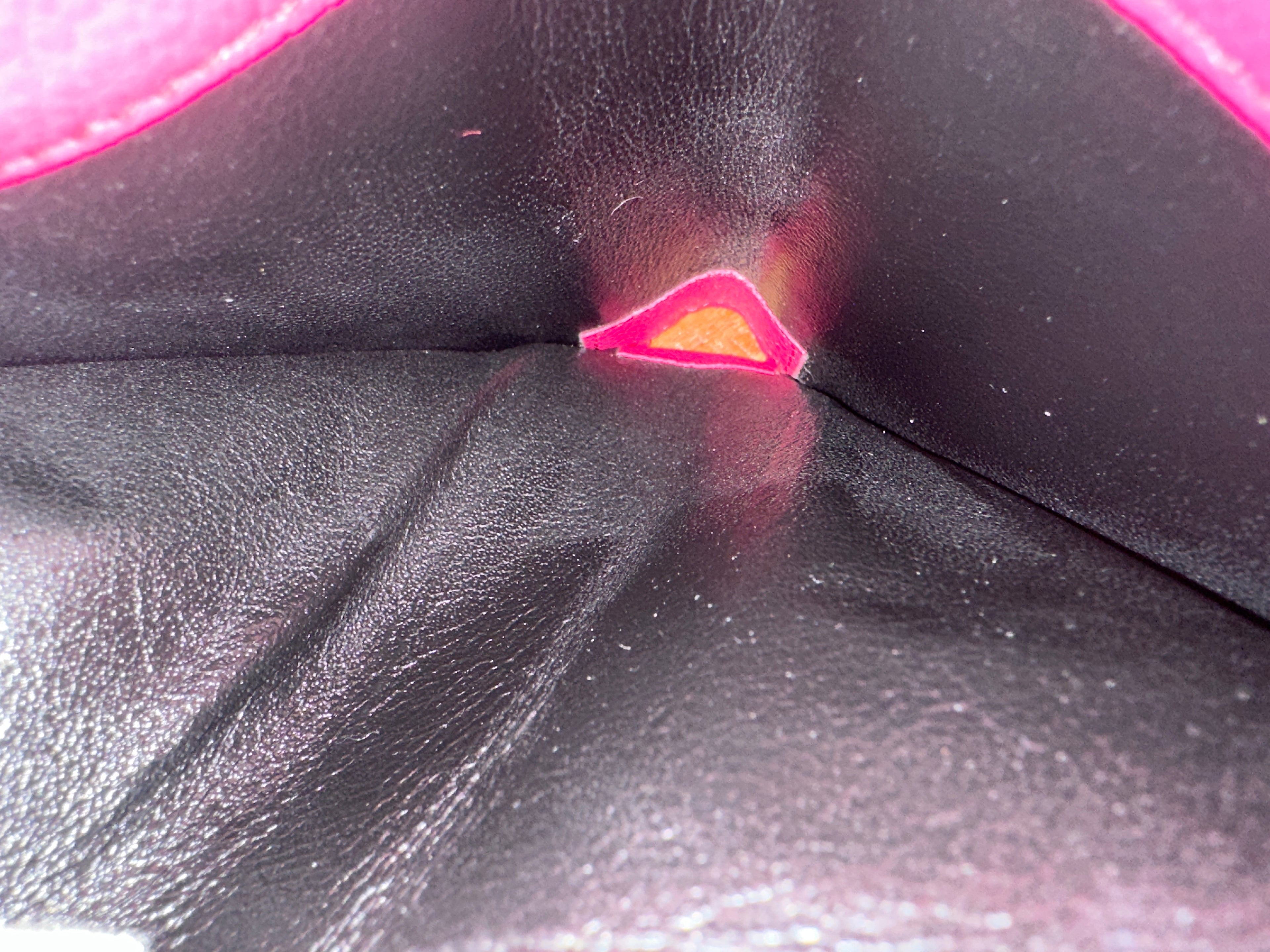 Saint Laurent YSL Round Bi-fold Wallet Pink Leather Women's SAINT LAURENT