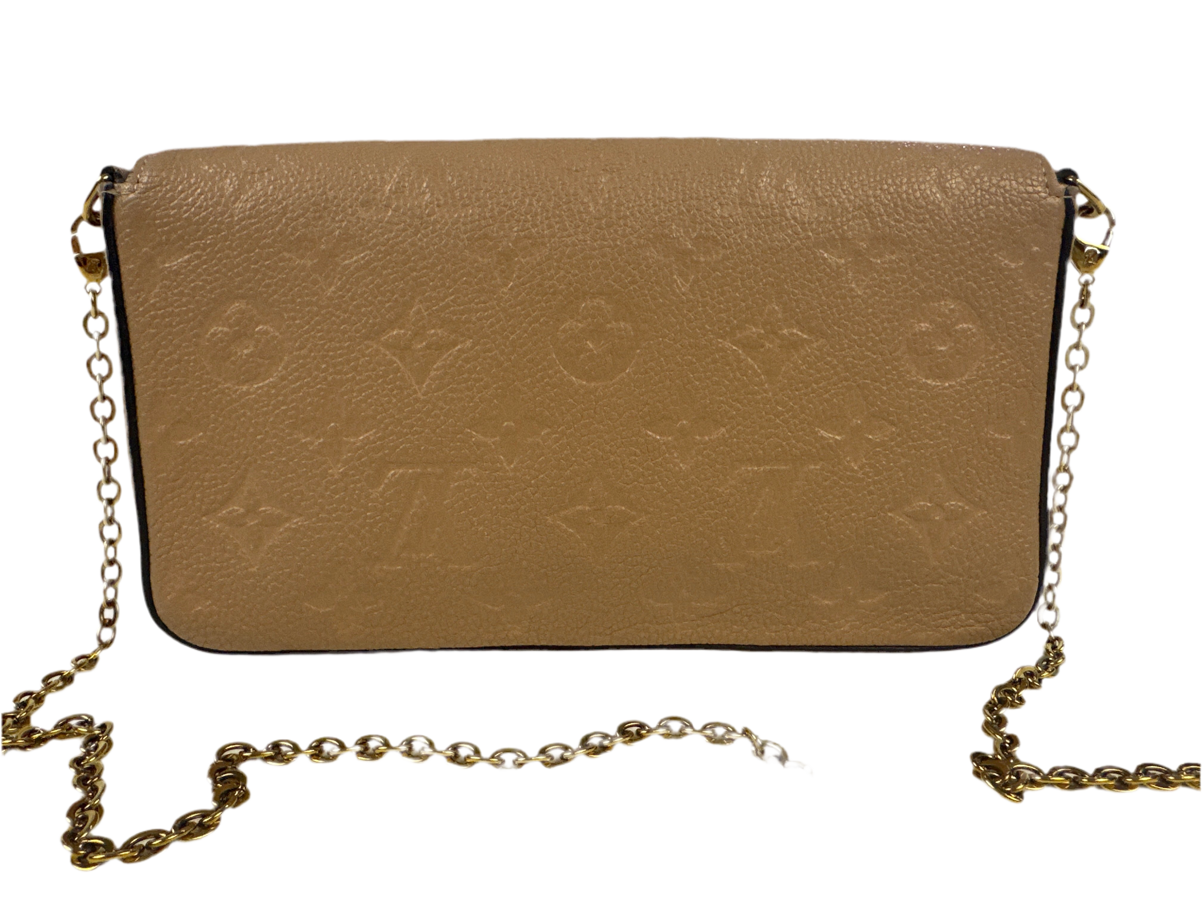 Louis Vuitton Pochette Félicie Monogram Empreinte Leather- Turtle Dove