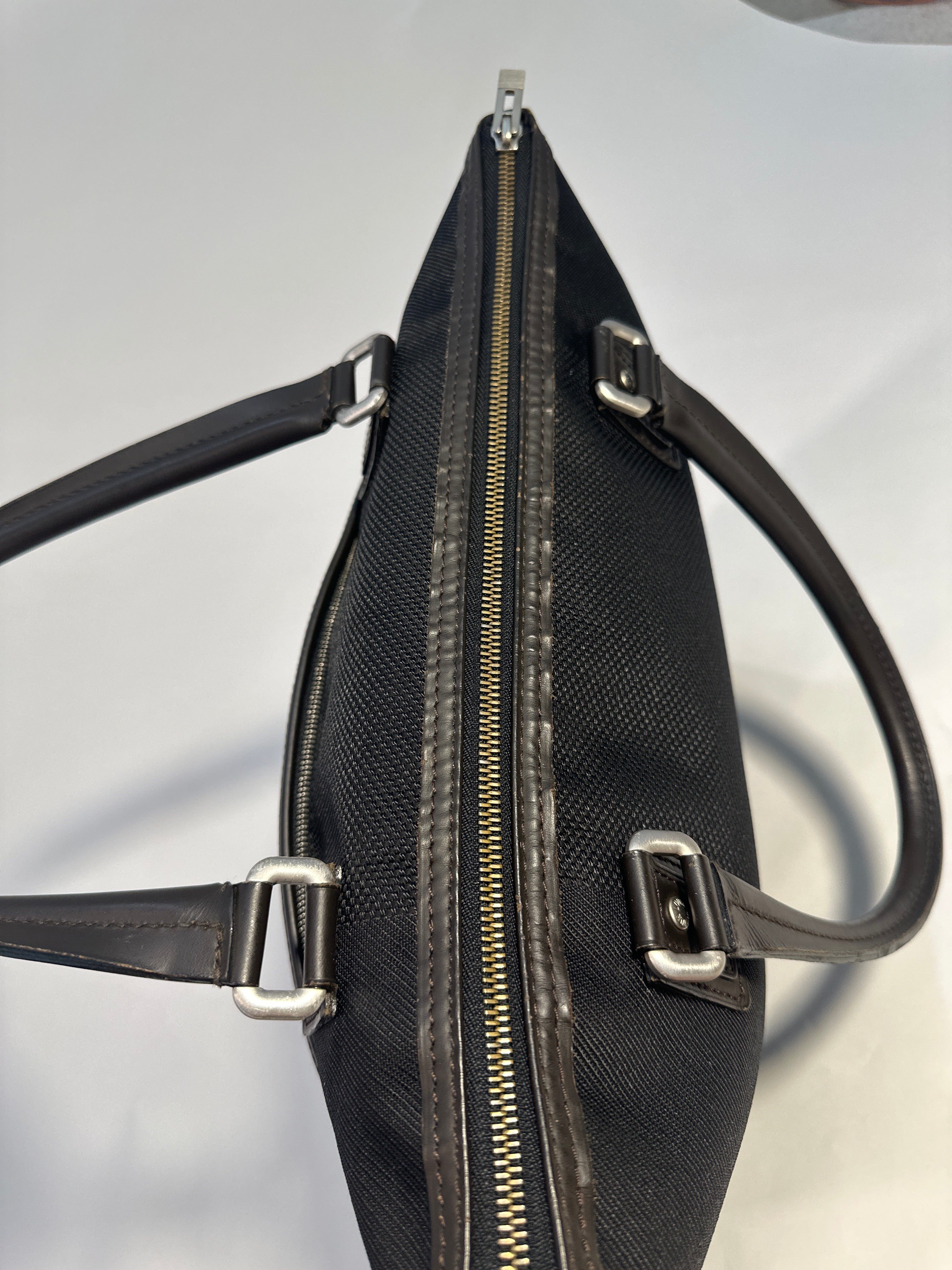 Louis Vuitton Cougar Damier Jean Tote Bag Black Brown with COA