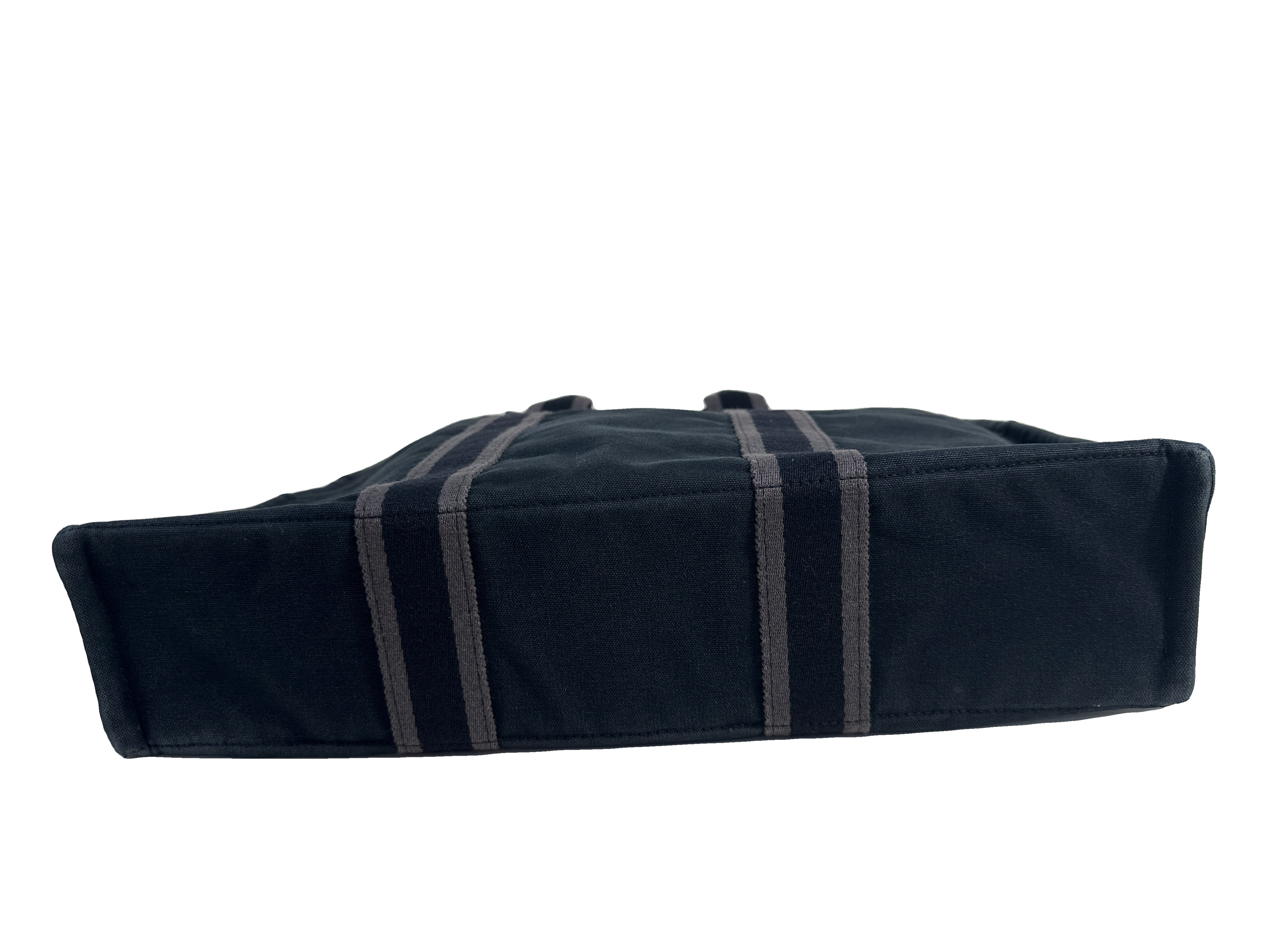 HERMES Canvas Black & Gray Tote